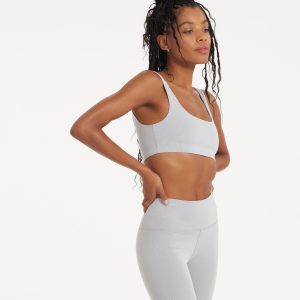 Lux Rib Daily Bra | Pale Grey Heather