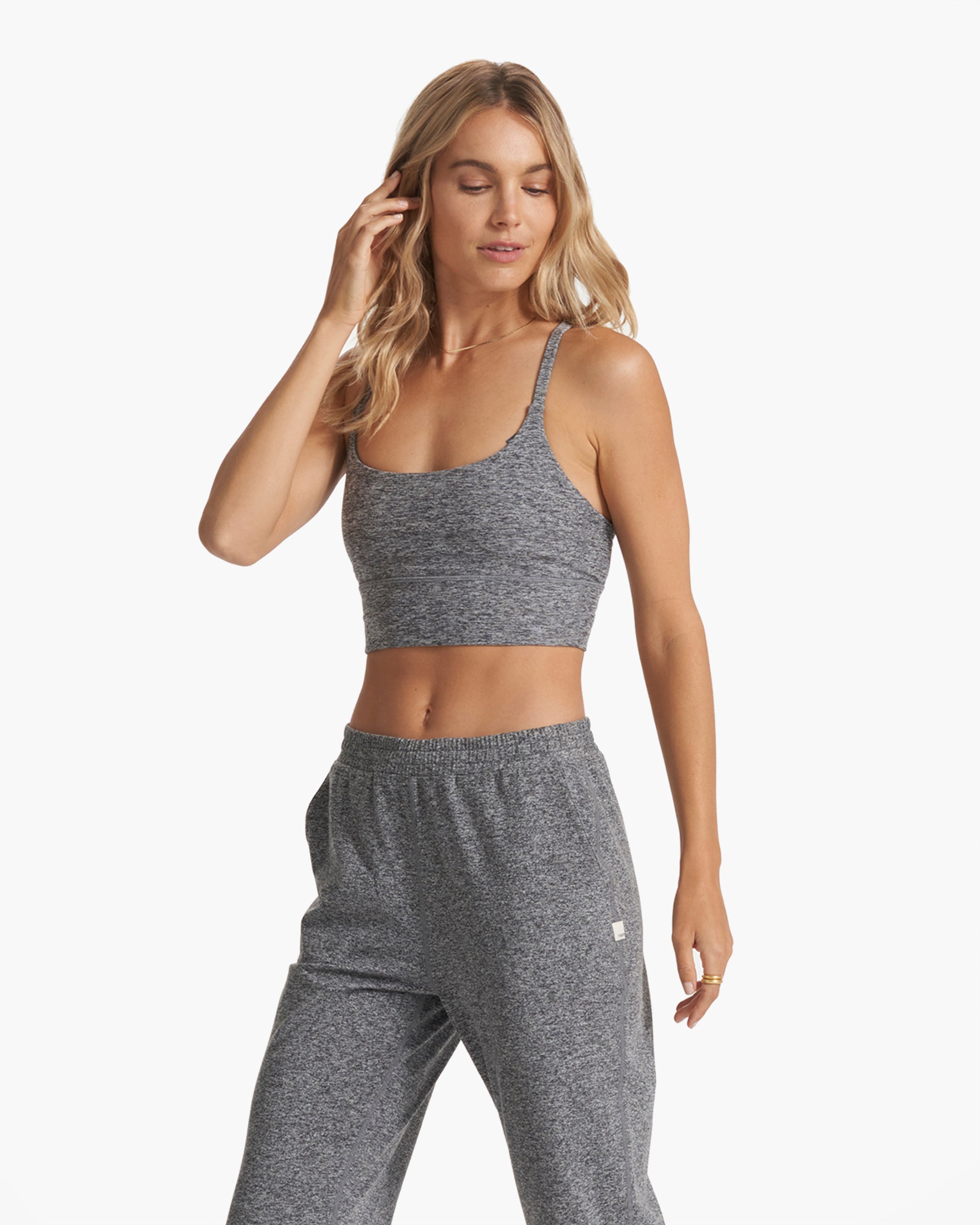 Long Line Elevation Bra | Heather Grey - Image 2