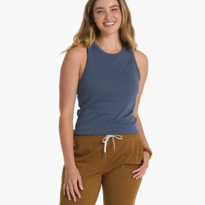 Sunrise High Neck Tank | Azure