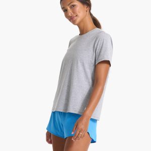 Feather Tee | Heather Grey