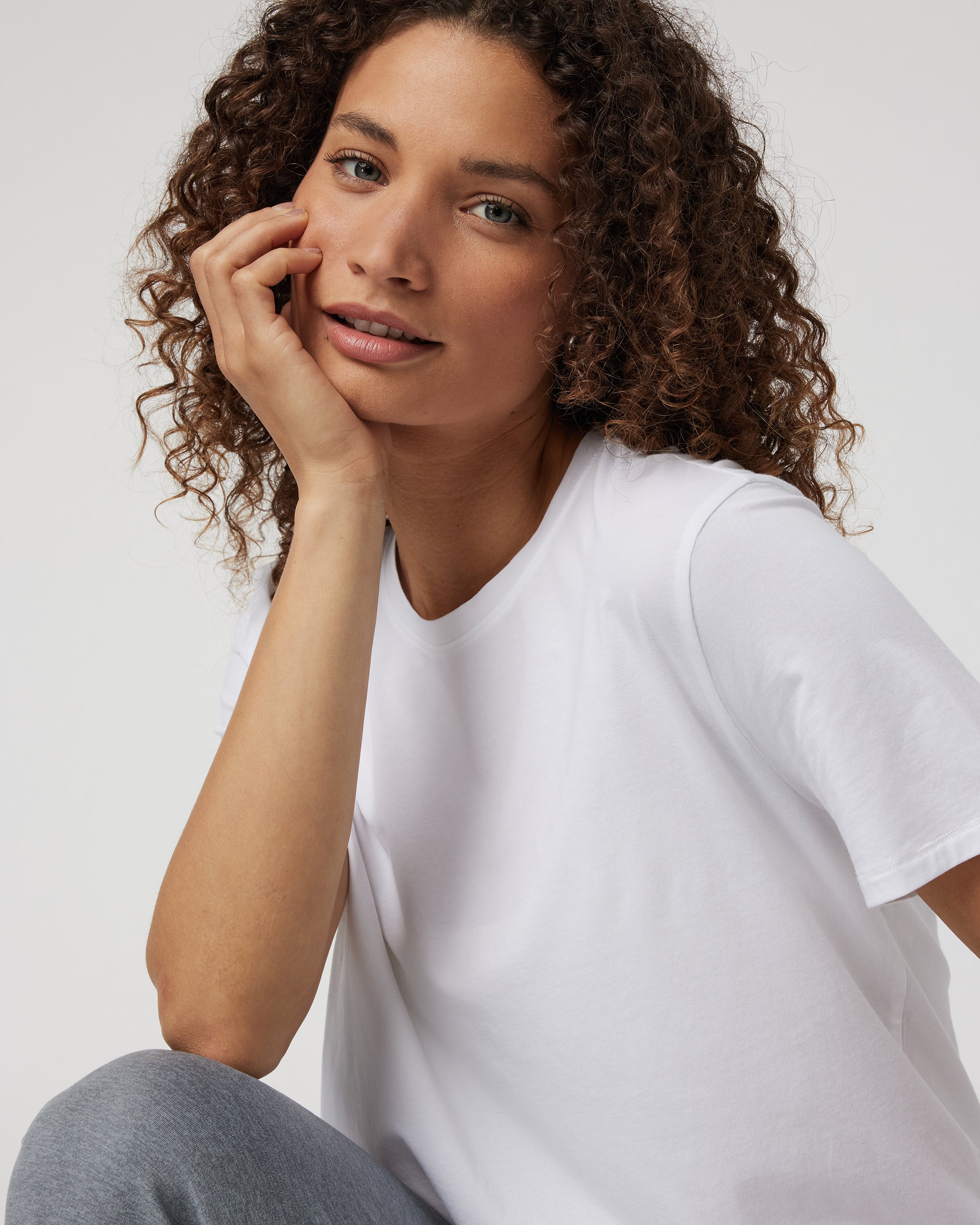 Feather Tee | White