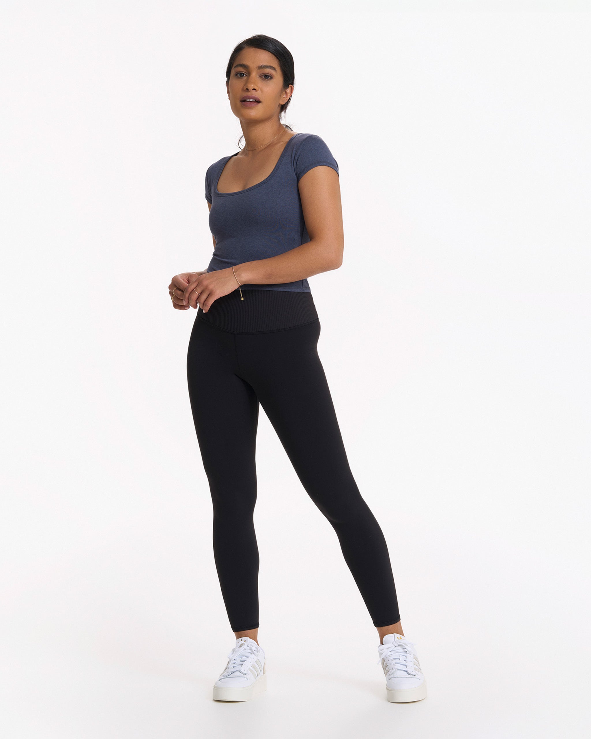 Short Sleeve Halo Crop | Azure Heather - Image 4