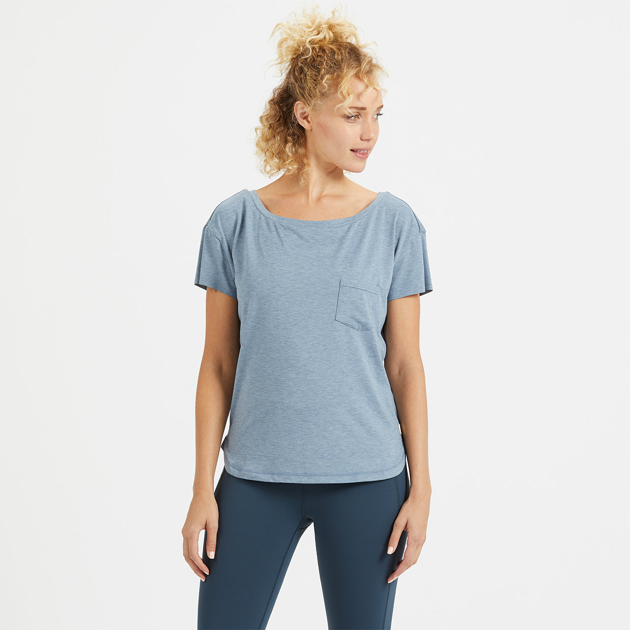 Lux Performance Tee | Cloud Heather