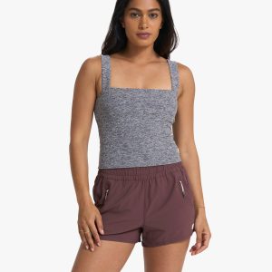 Elevation Square Neck Tank | Heather Grey