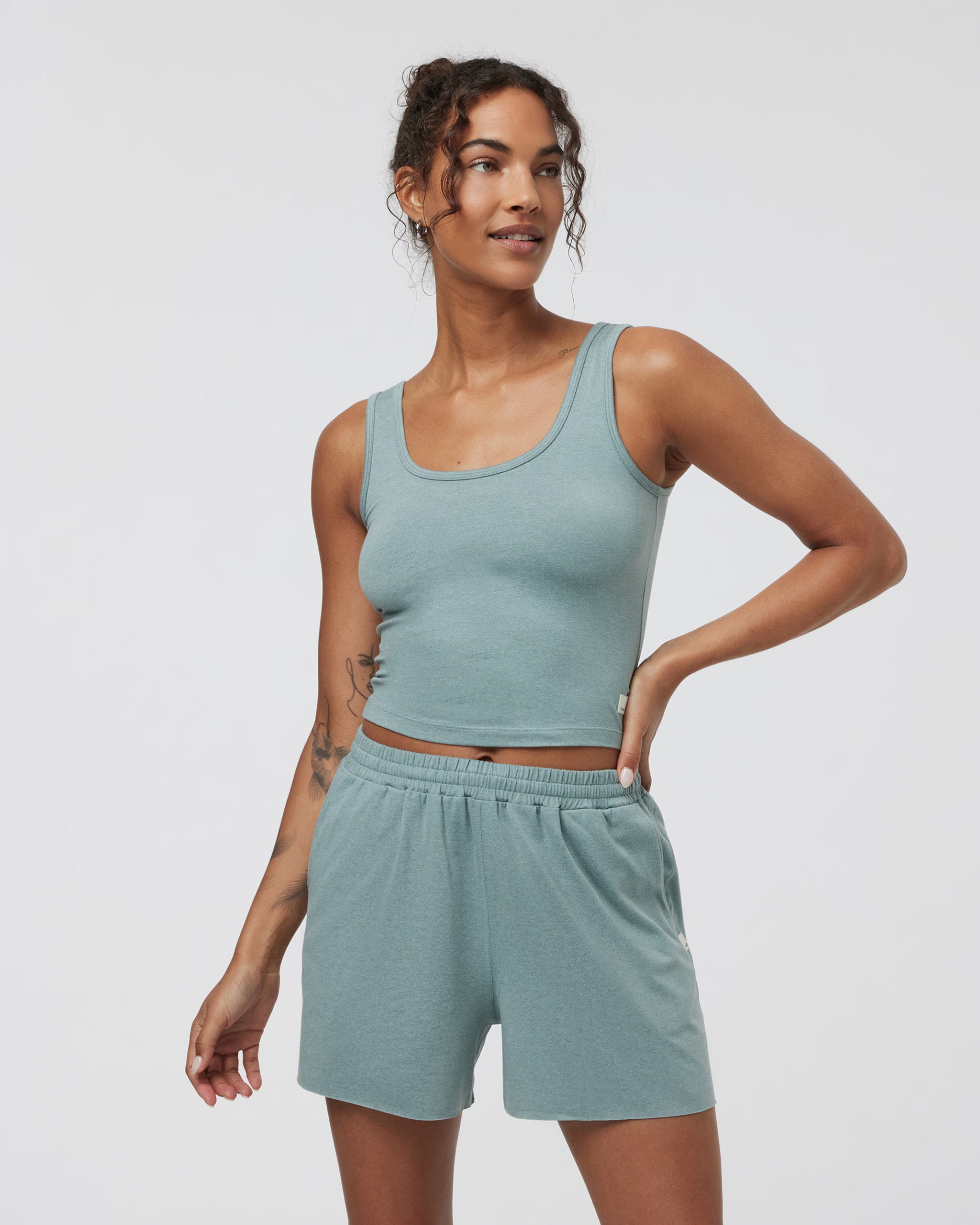 Halo Essential Tank | Vintage Pistachio Heather