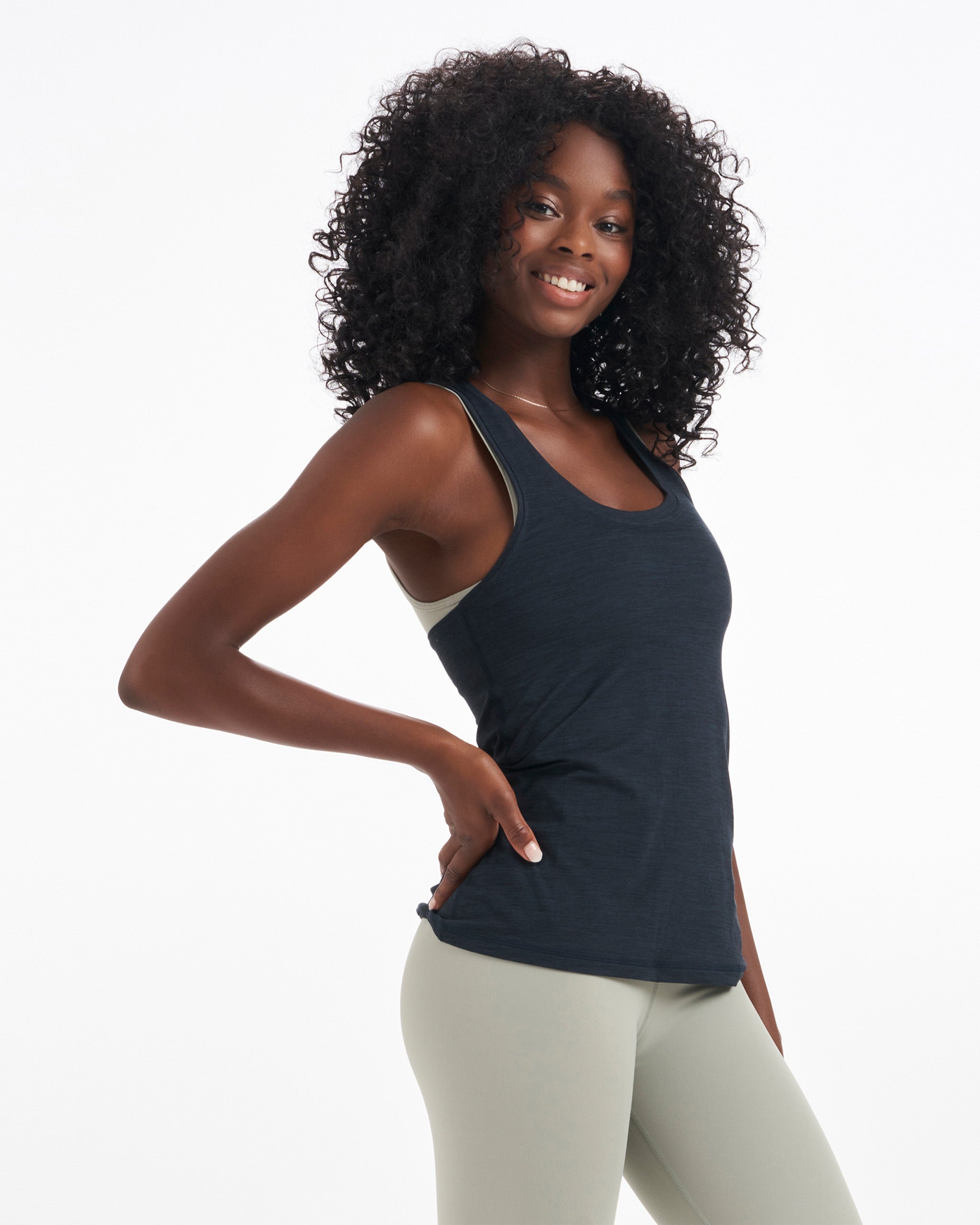 Lux Performance Tank | Ink Heather - Image 3