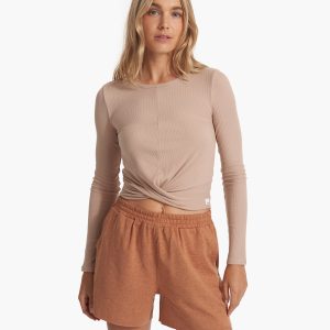 Long Sleeve Cove Twist Tee | Coconut