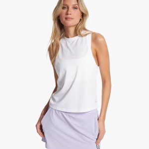 Micro Mesh Tank | White