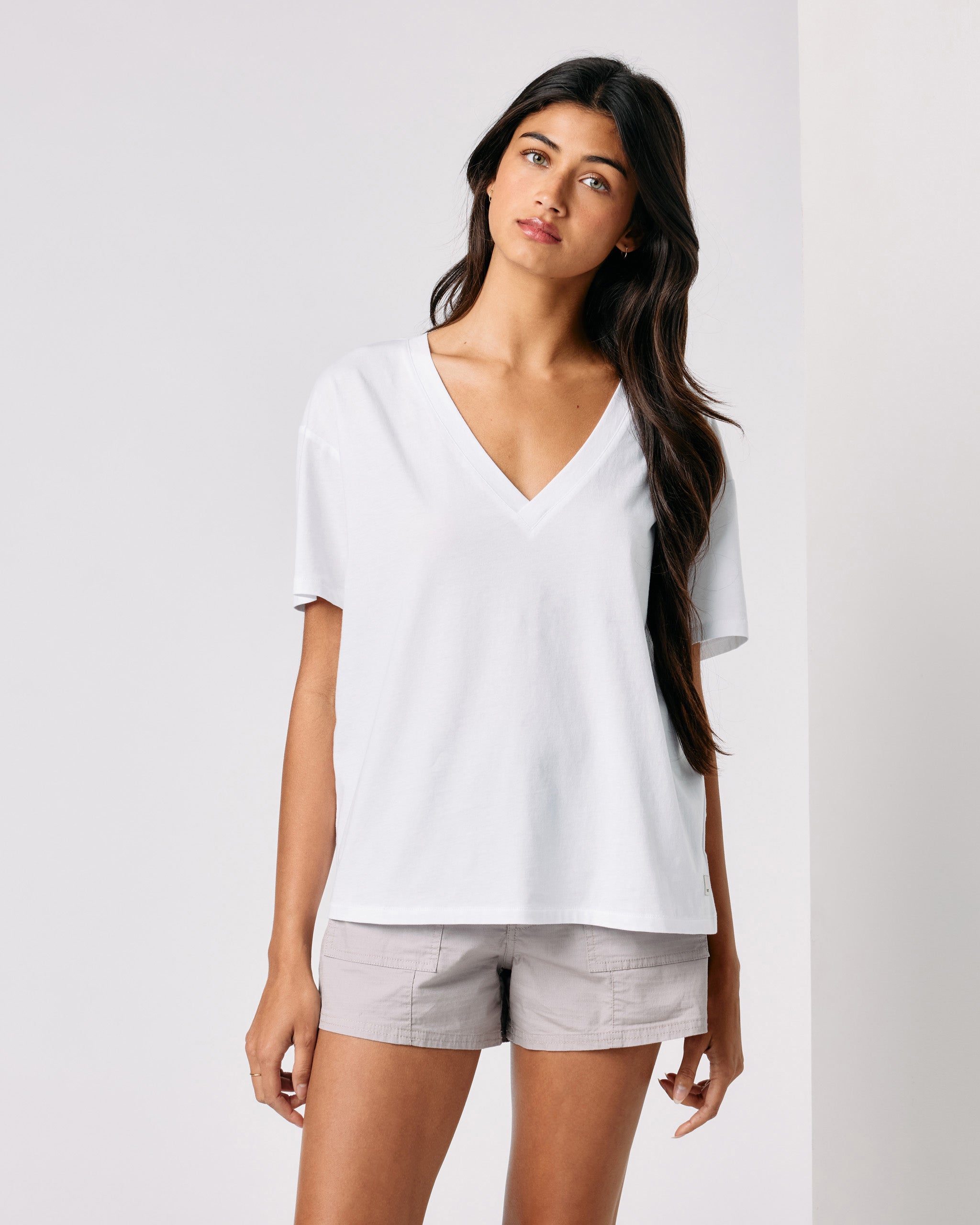 Sutton V-Neck | White - Image 2