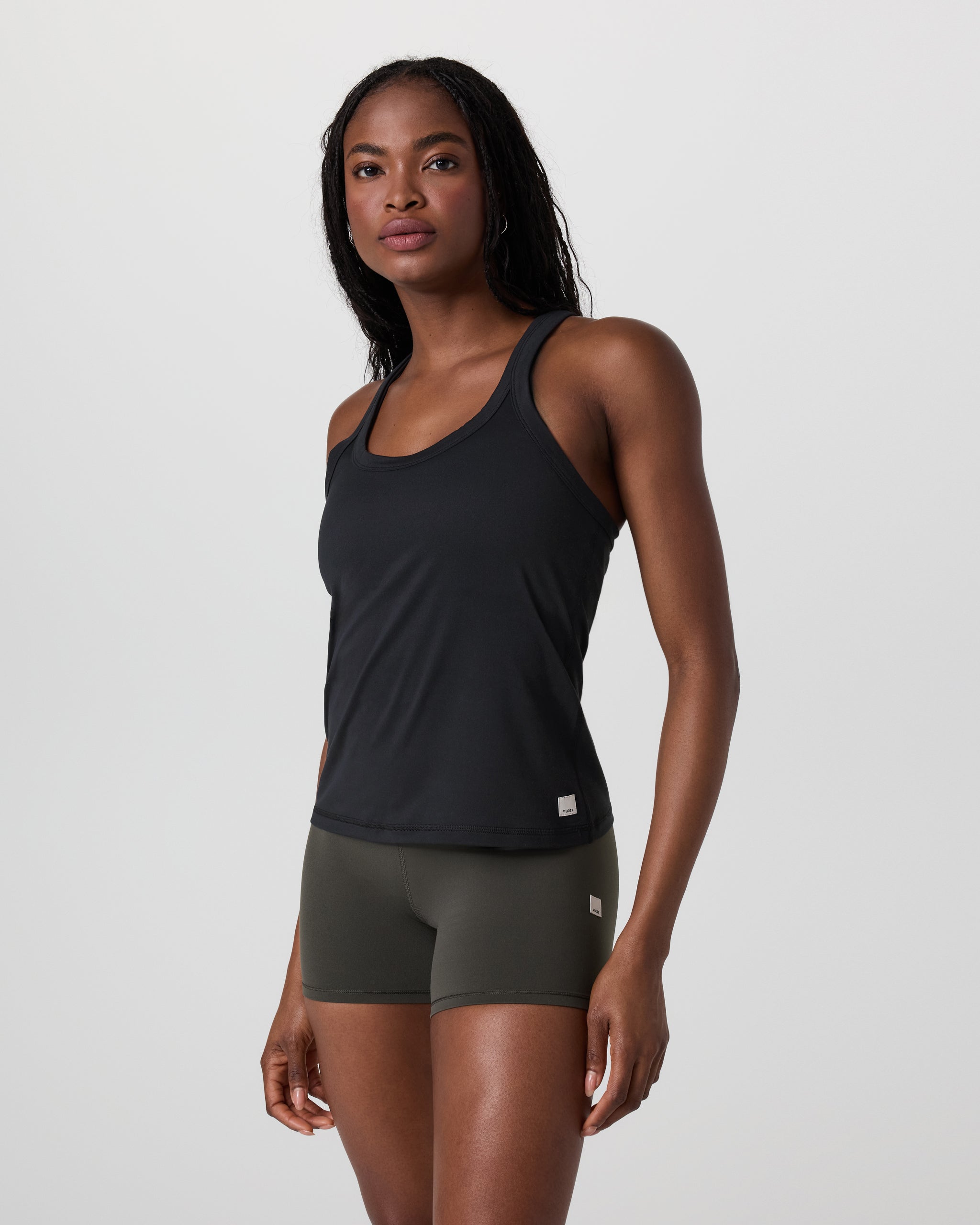 Lux Racerback Tank | Black