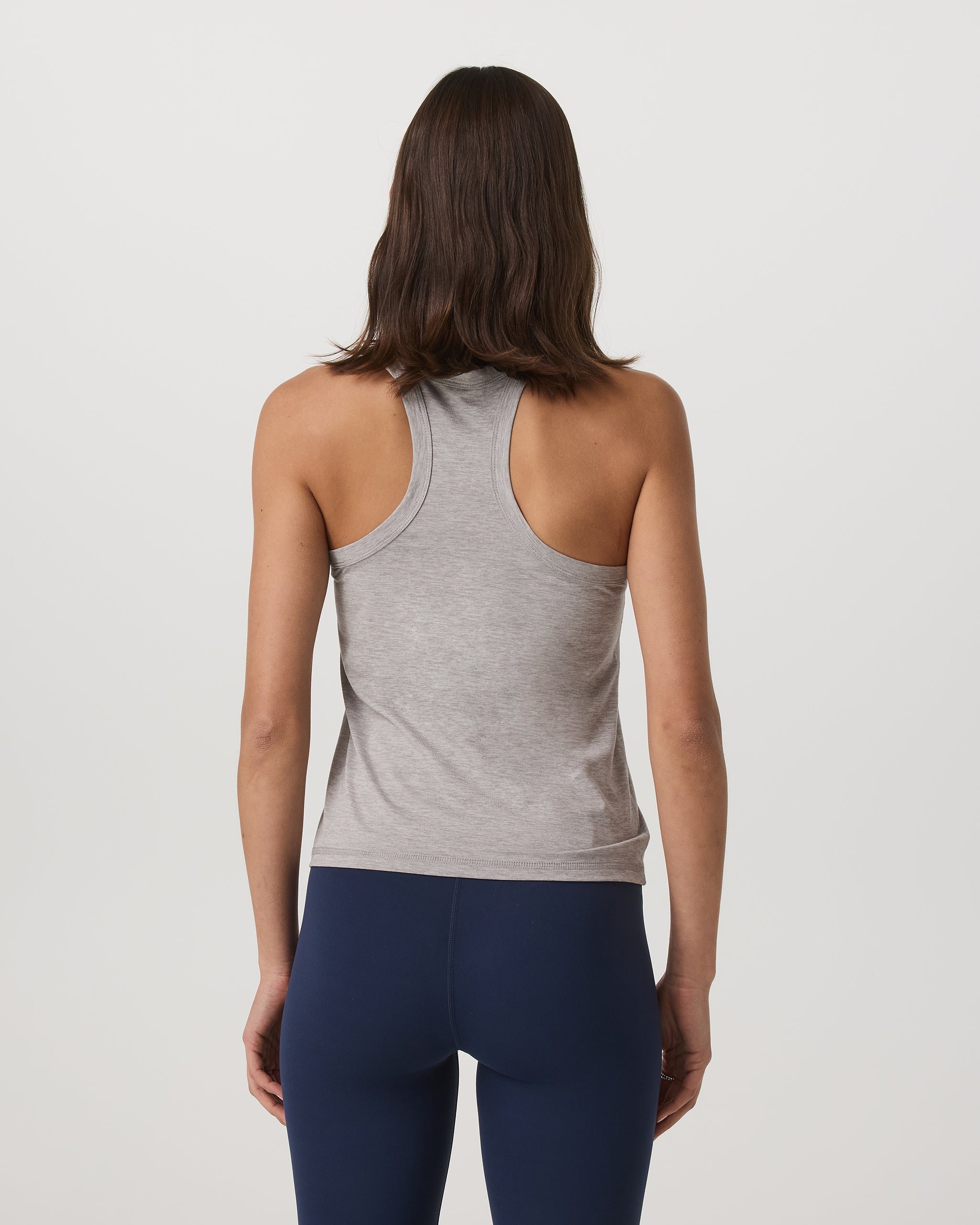 Lux Racerback Tank | Light Heather Grey - Image 3