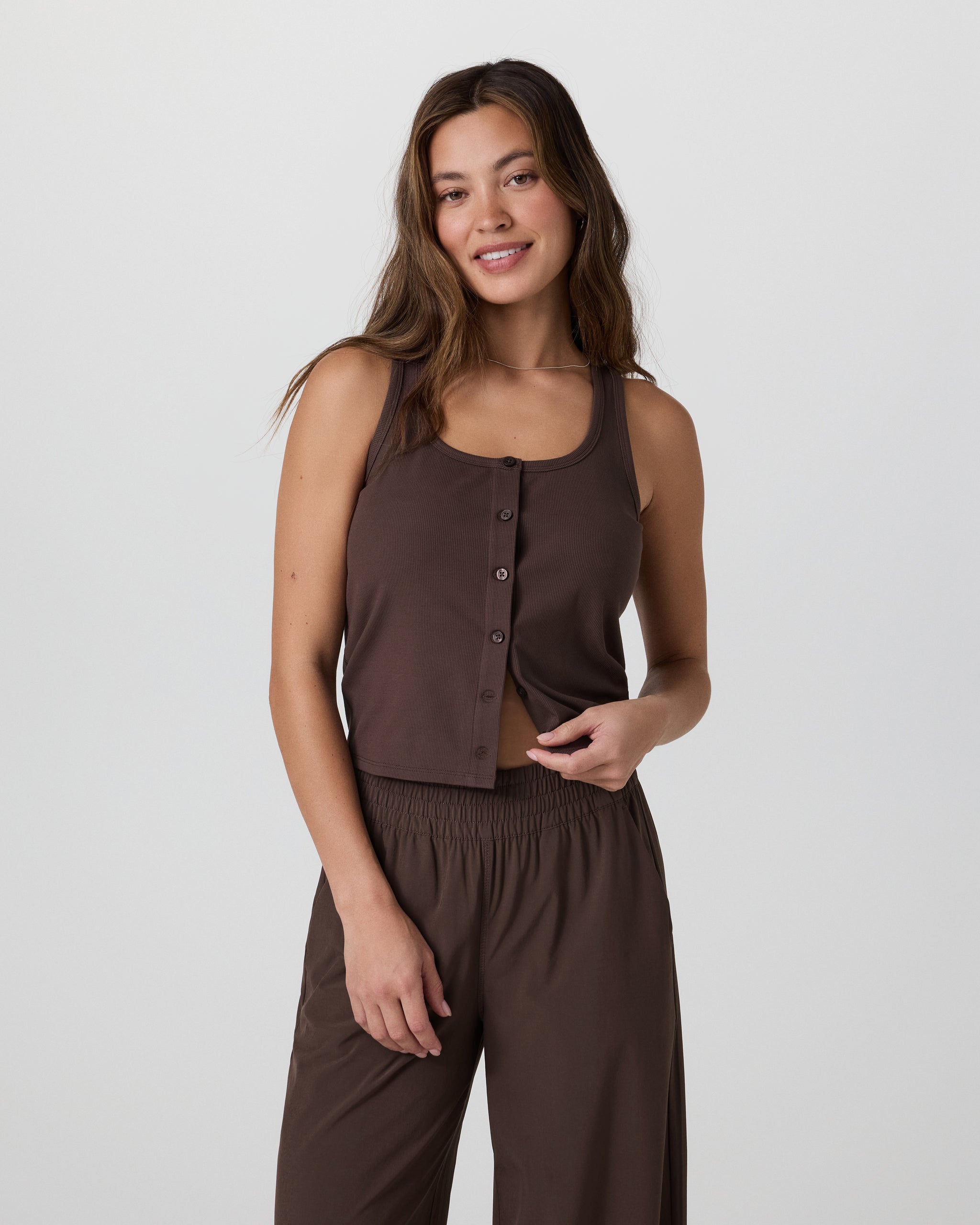 Pose Cardigan Tank | Java - Image 5