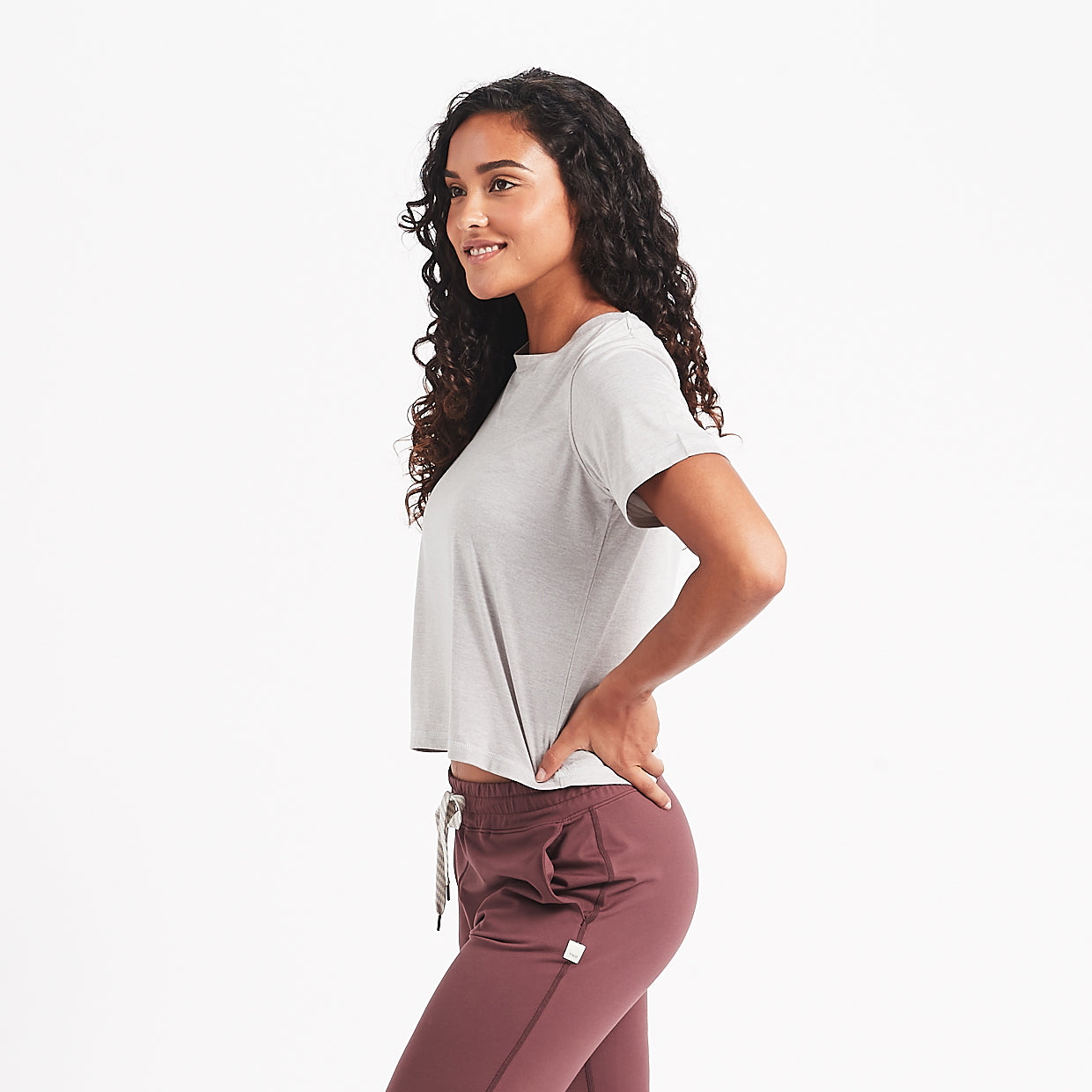 Boyfriend Tee | Light Heather Grey - Image 2