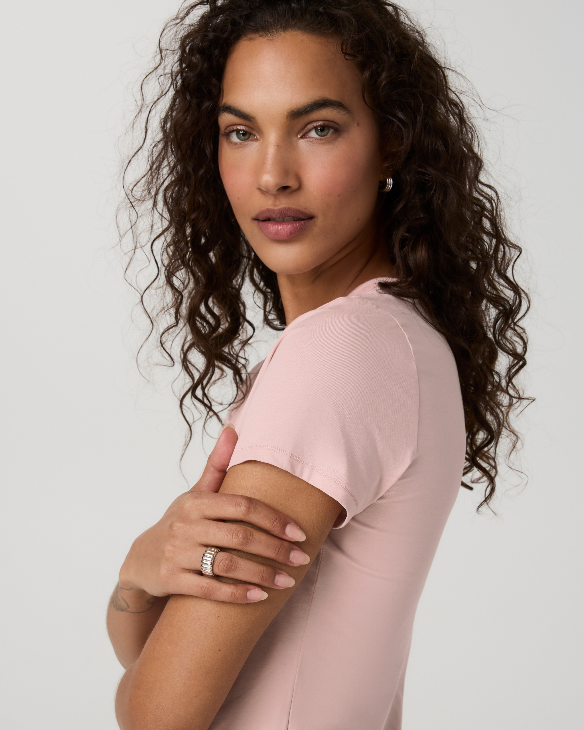 Short Sleeve Feather Classic Tee | Vintage Rose - Image 5