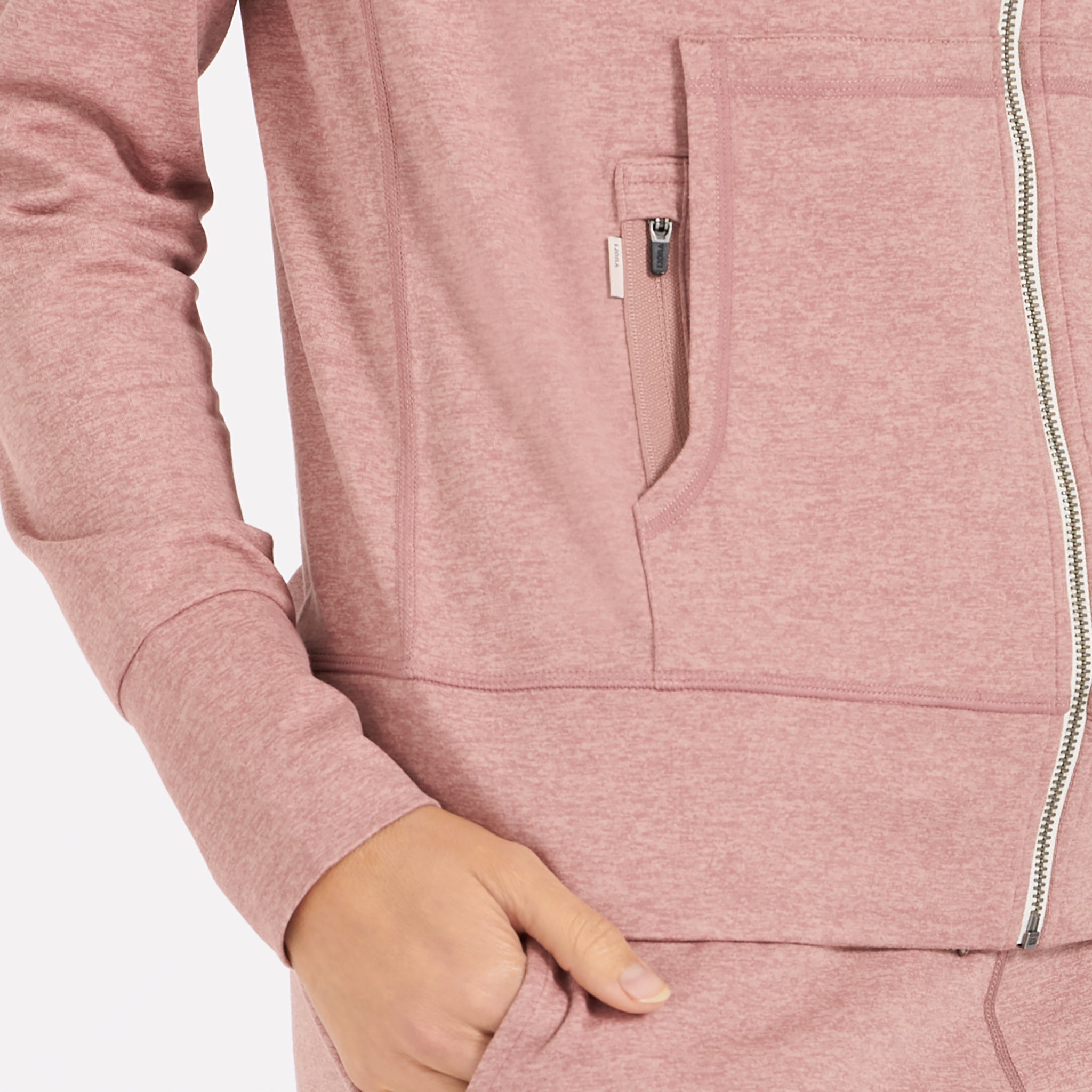 Halo Performance Hoodie | Burnt Clay Heather - Image 5