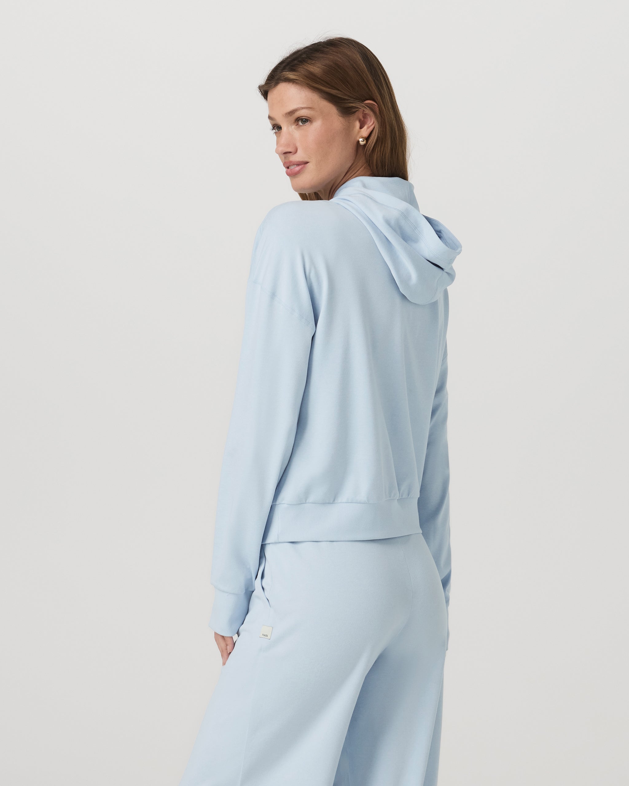 Halo Modern Full Zip Hoodie | Soft Sky Heather - Image 3