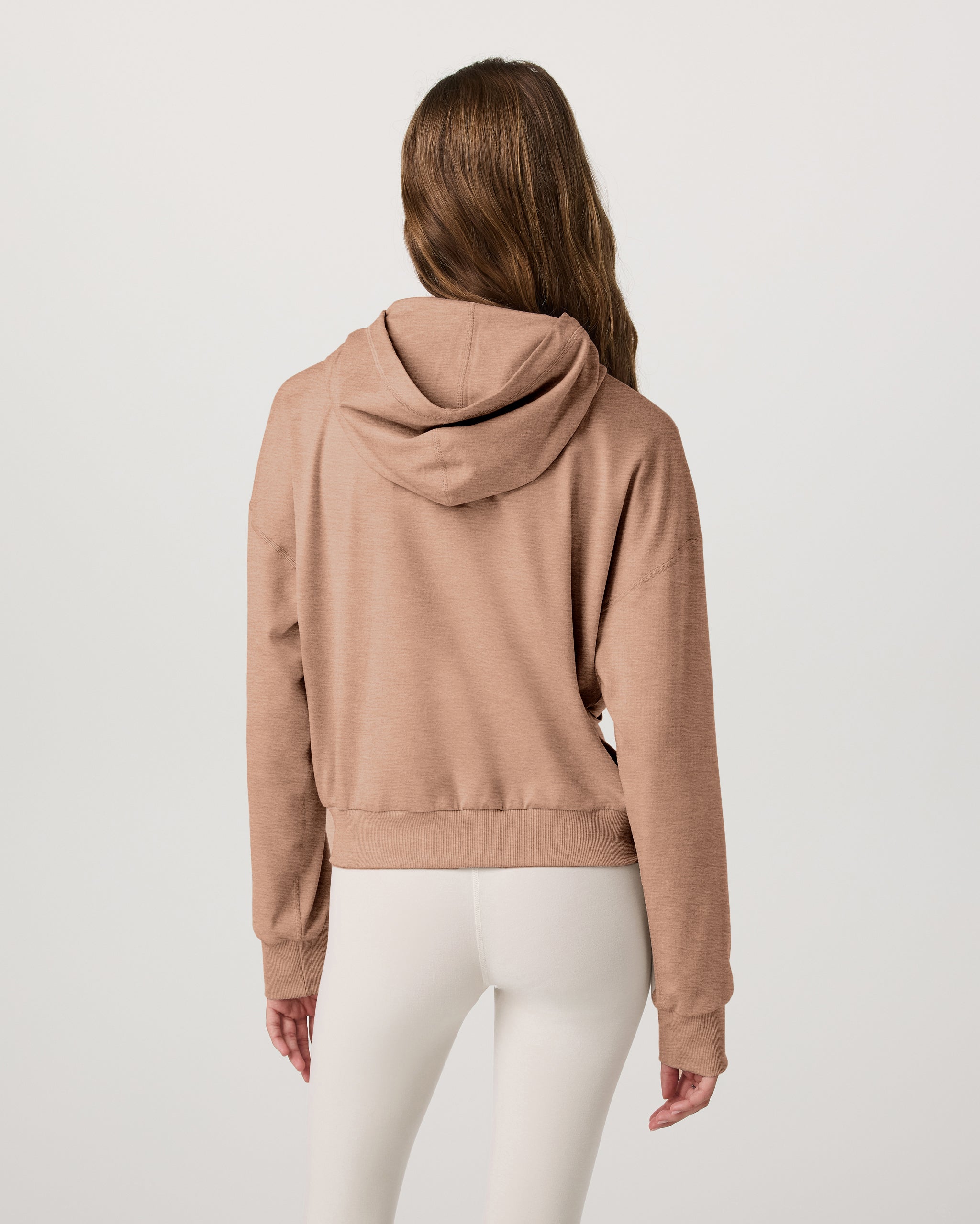 Halo Modern Full Zip Hoodie | Nutmeg Heather - Image 3