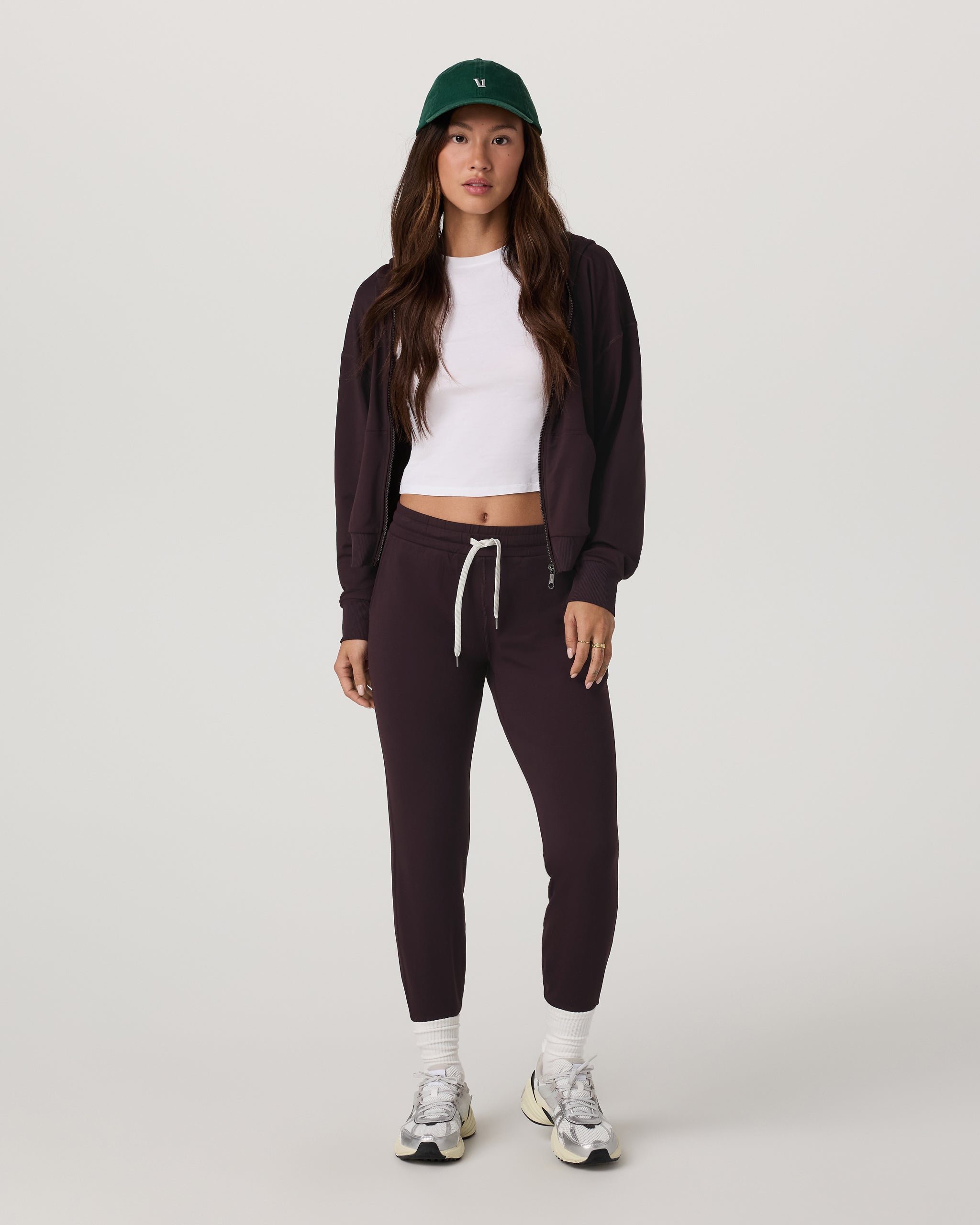 Halo Modern Full Zip Hoodie | Raisin - Image 2