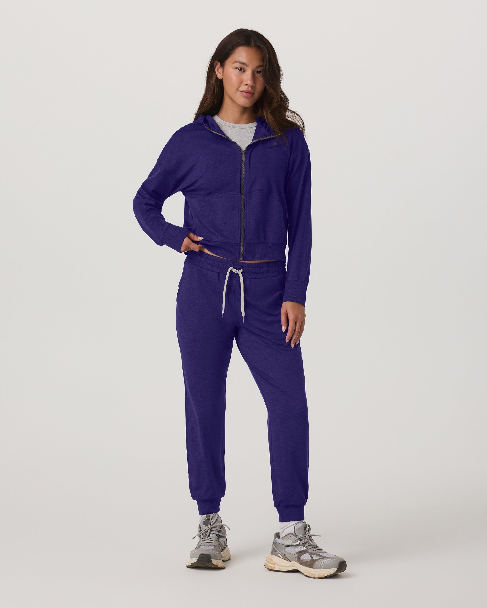 Halo Modern Full Zip Hoodie | Stellar Sky Heather - Image 6