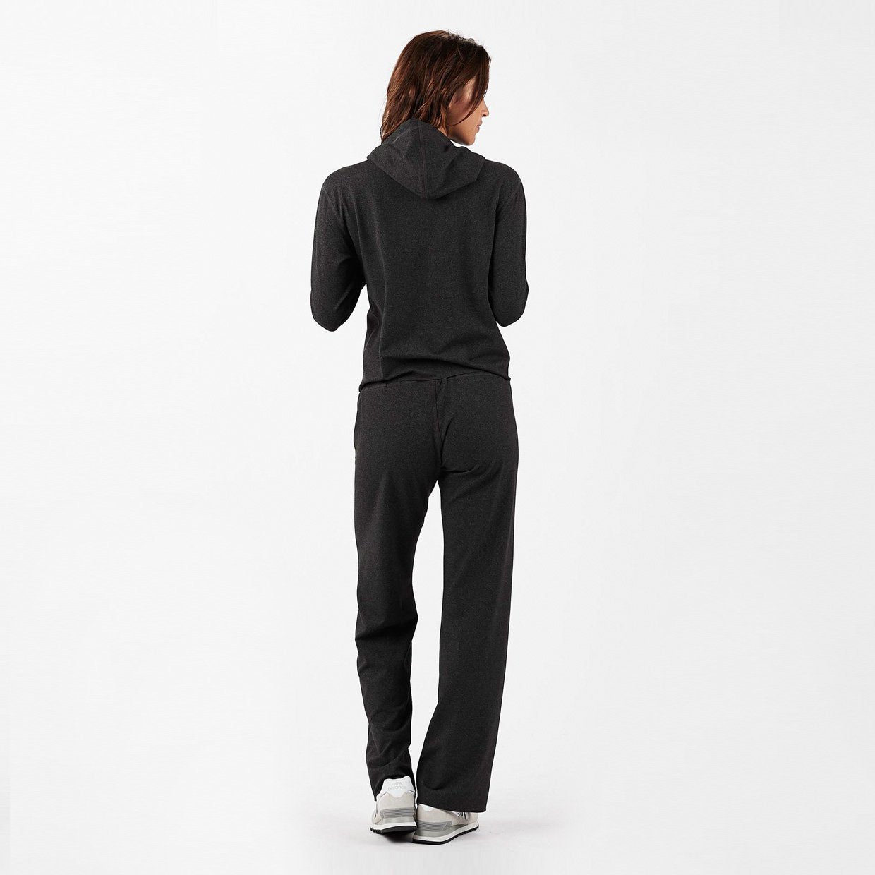 Sequoia Crop Hoodie | Black Heather - Image 4