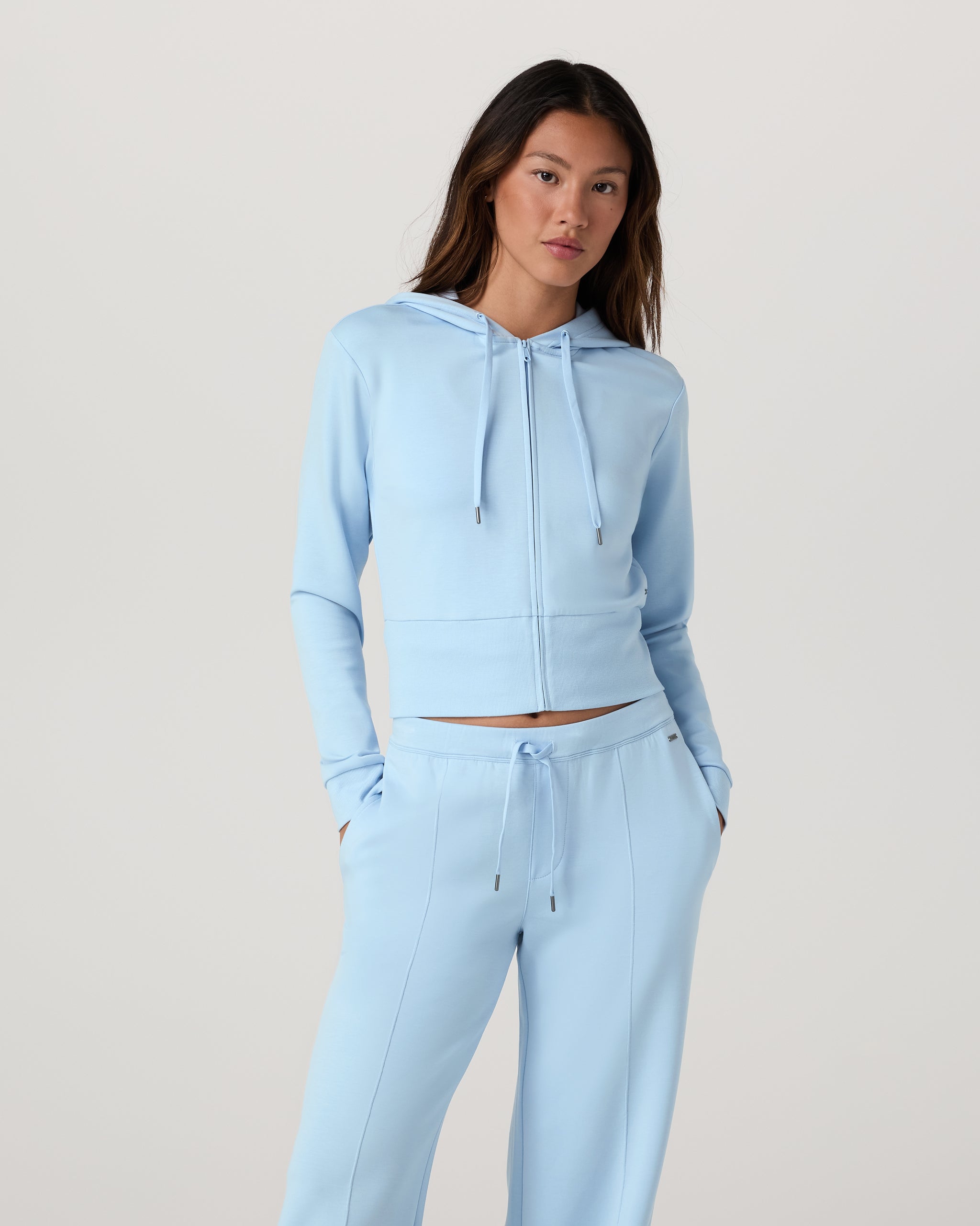 Compose Full Zip Hoodie | Crystal Blue - Image 6