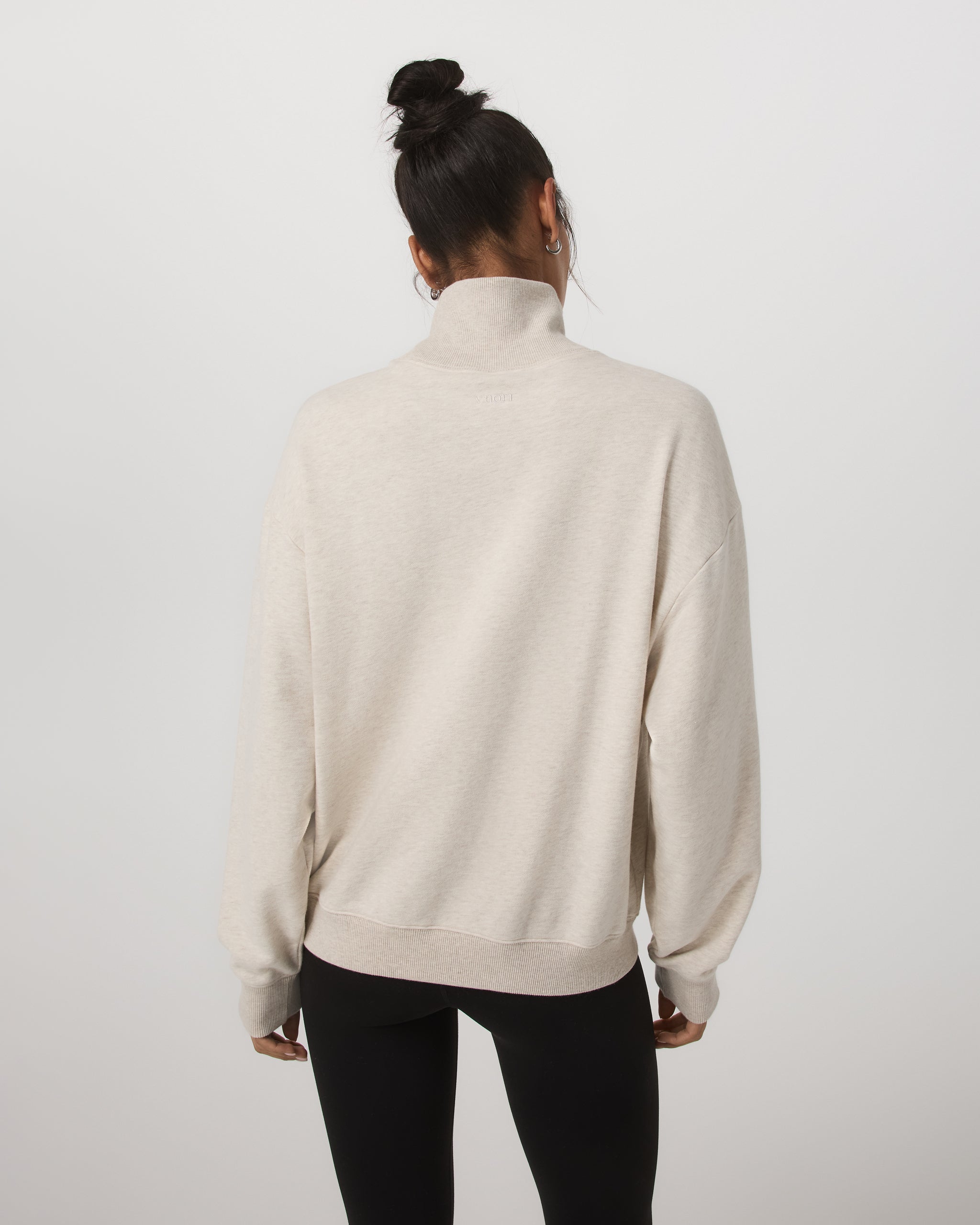 Sedona Mock Neck | Bone Heather - Image 3