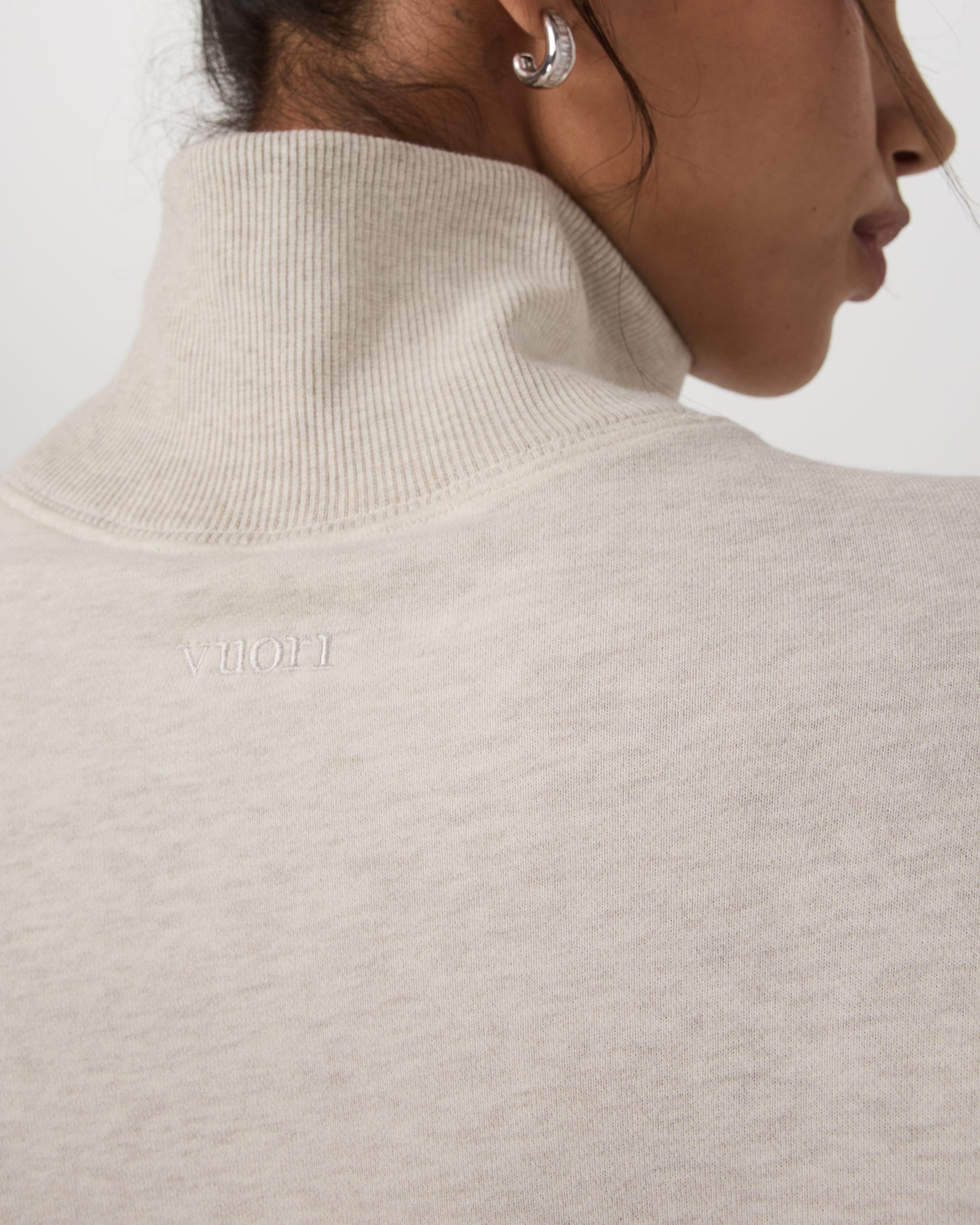 Sedona Mock Neck | Bone Heather - Image 5