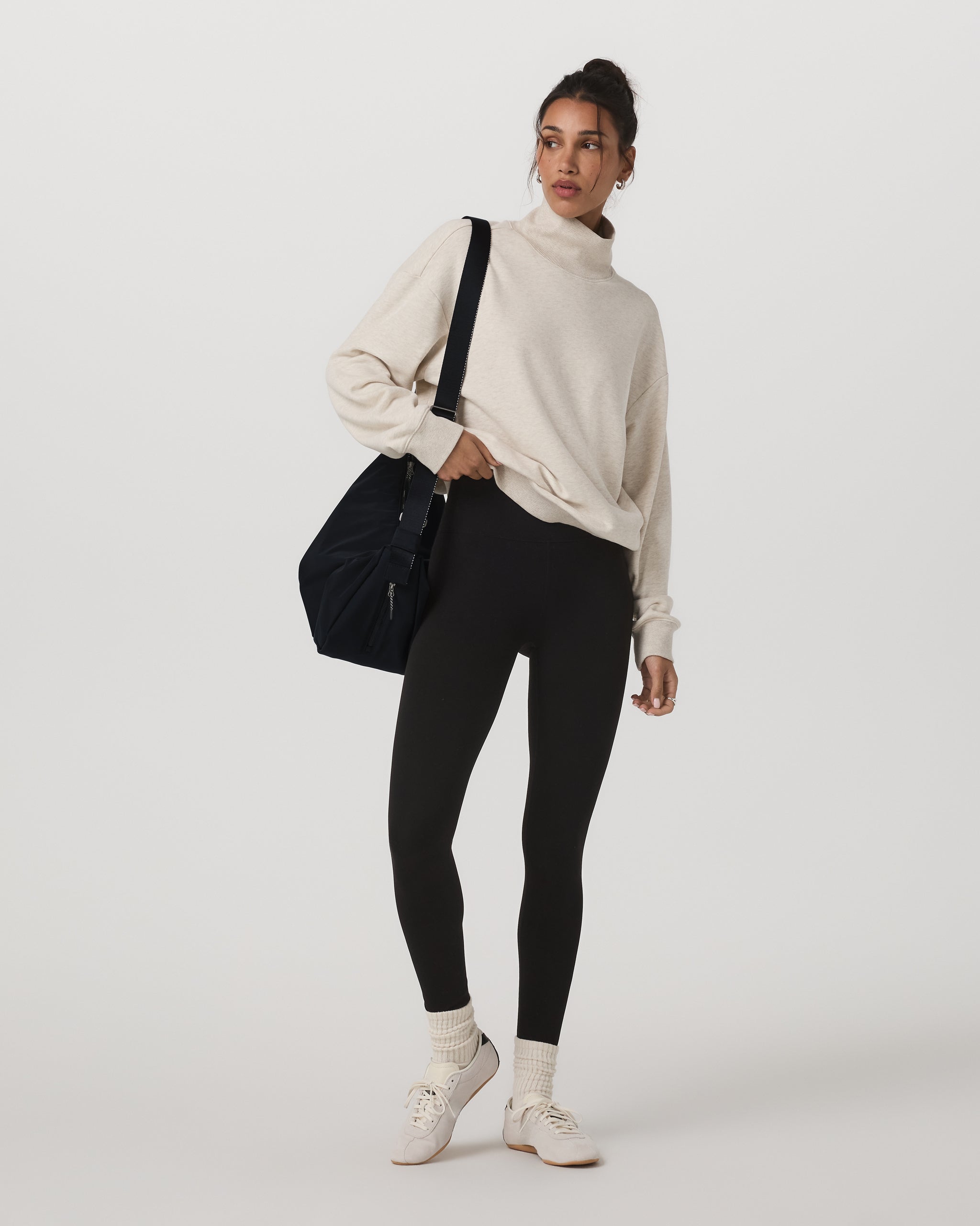 Sedona Mock Neck | Bone Heather - Image 4