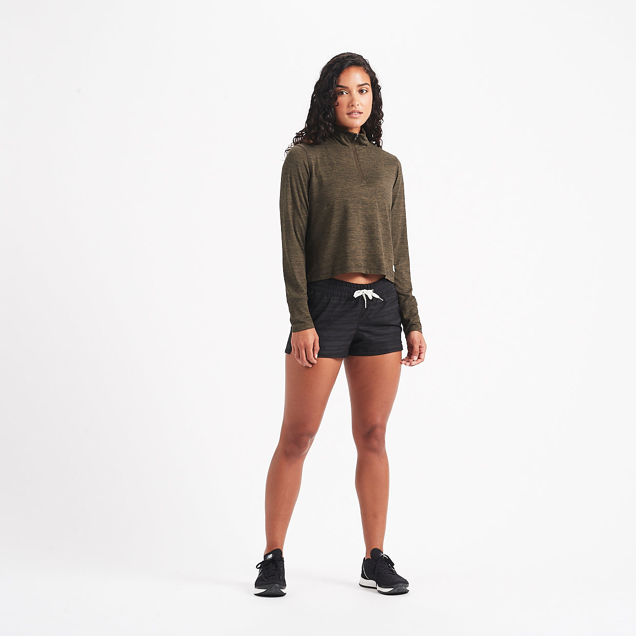 Crescent Half Zip | Evergreen Heather - Image 4