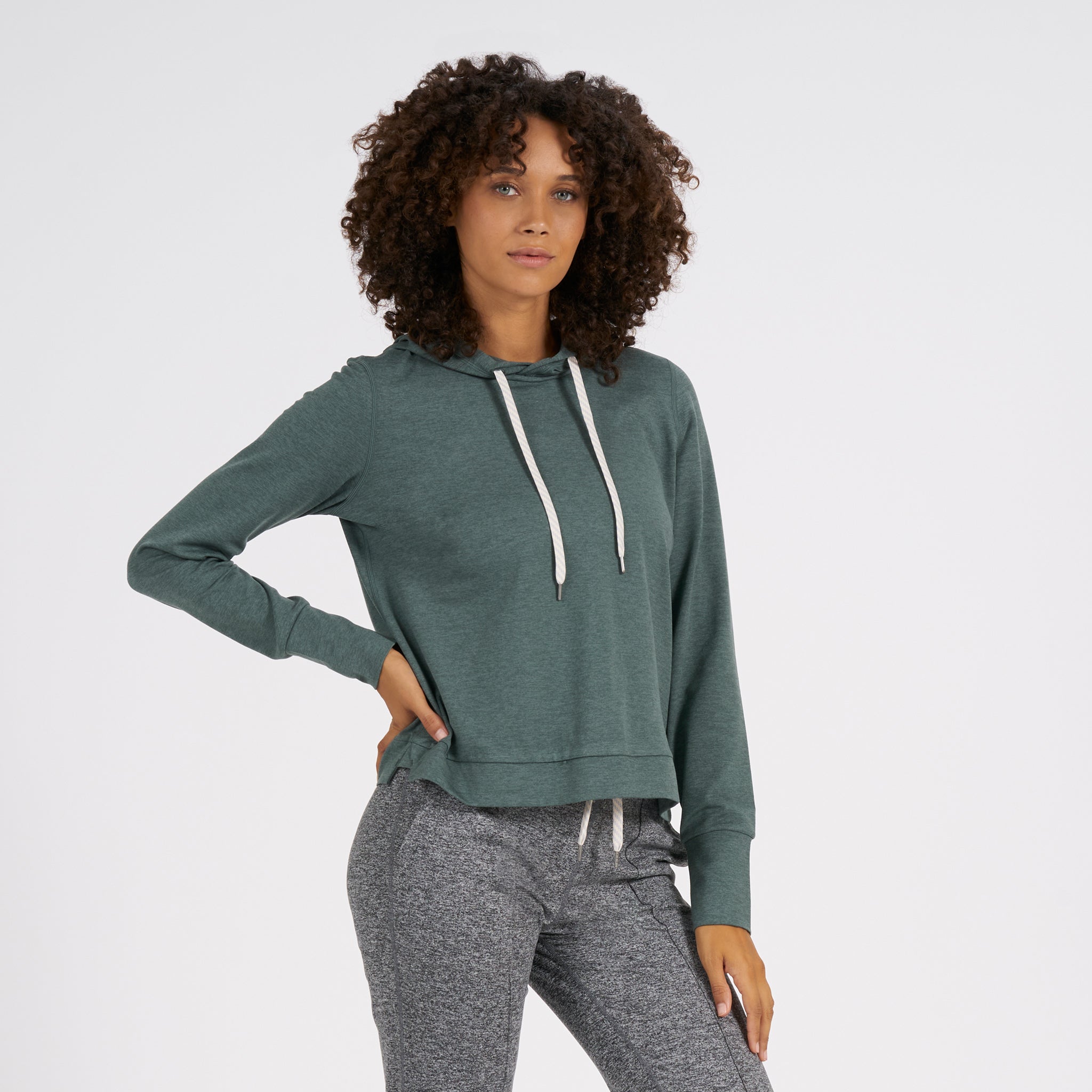 Halo Essential Hoodie | Kelp Heather - Image 3
