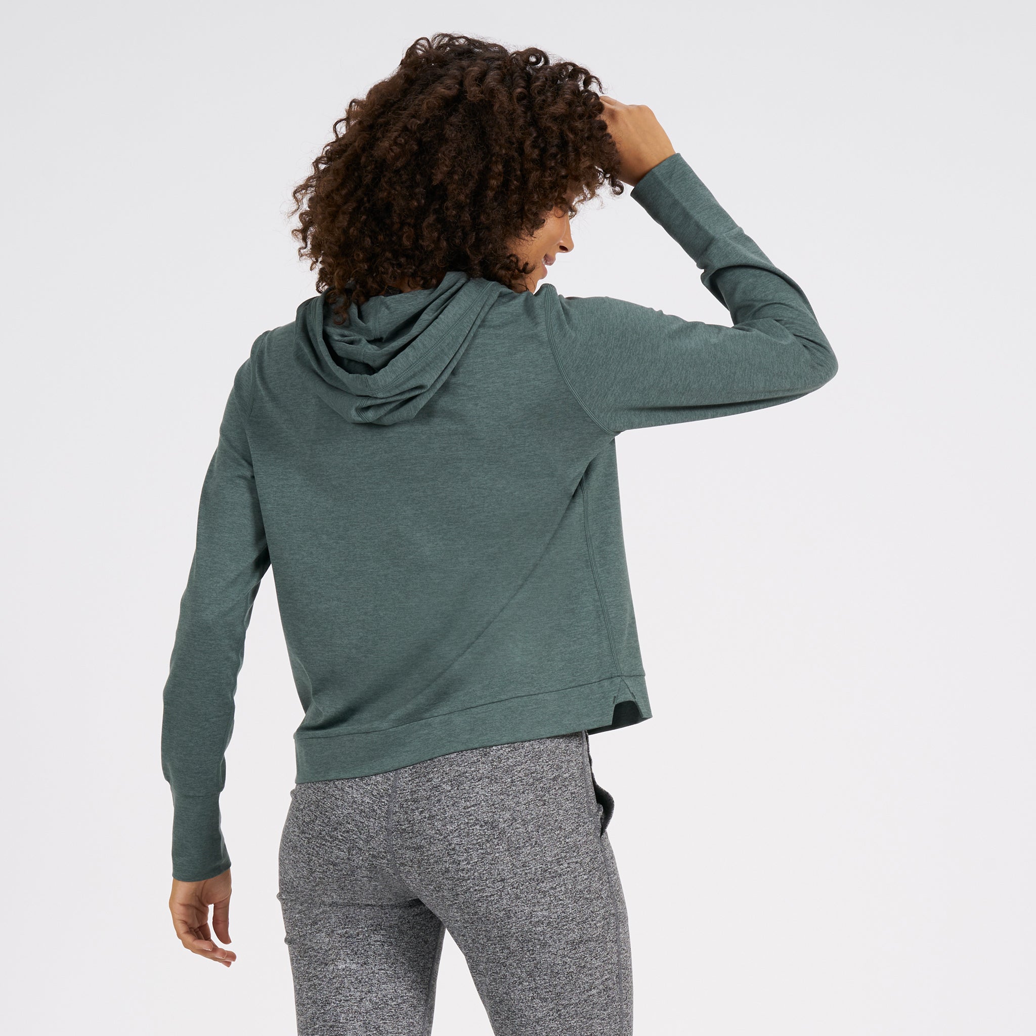 Halo Essential Hoodie | Kelp Heather - Image 2