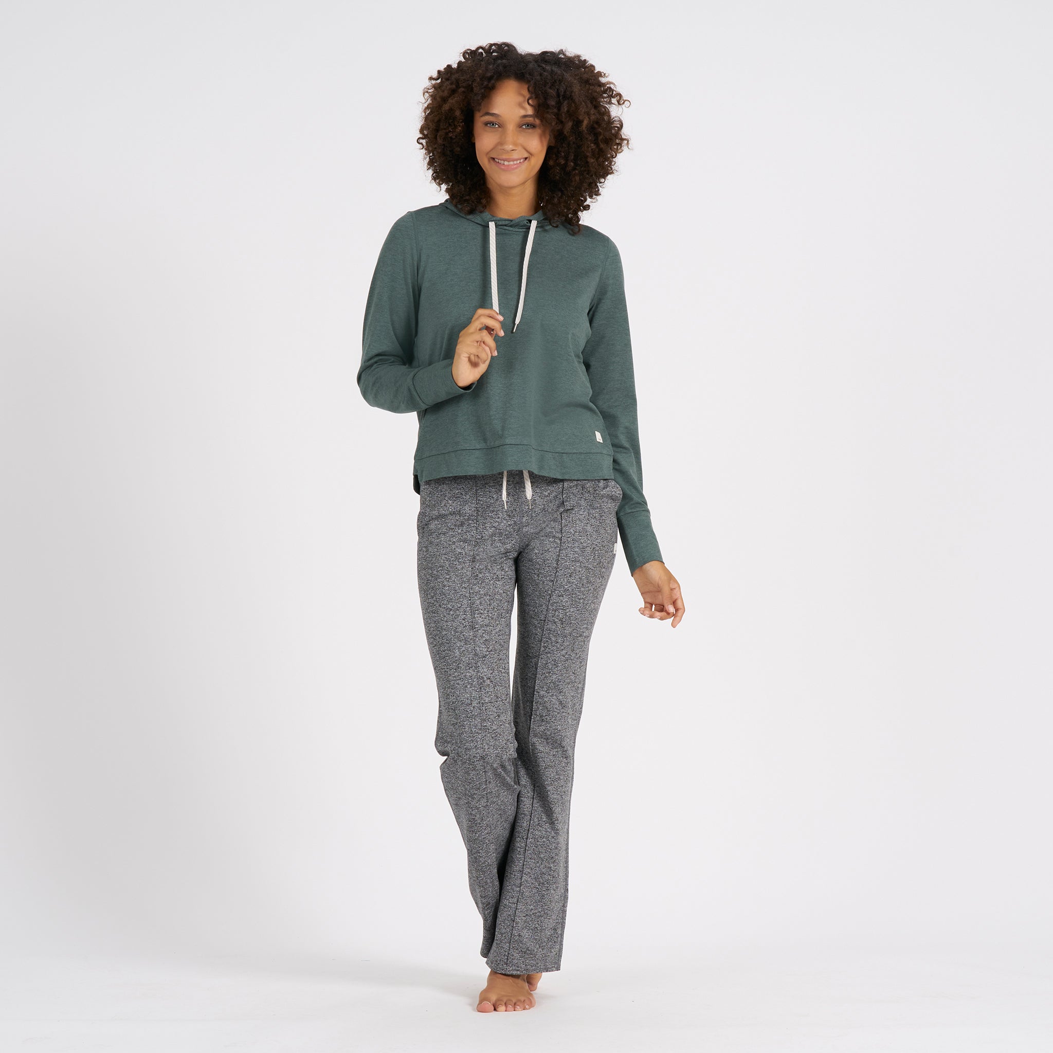 Halo Essential Hoodie | Kelp Heather - Image 4
