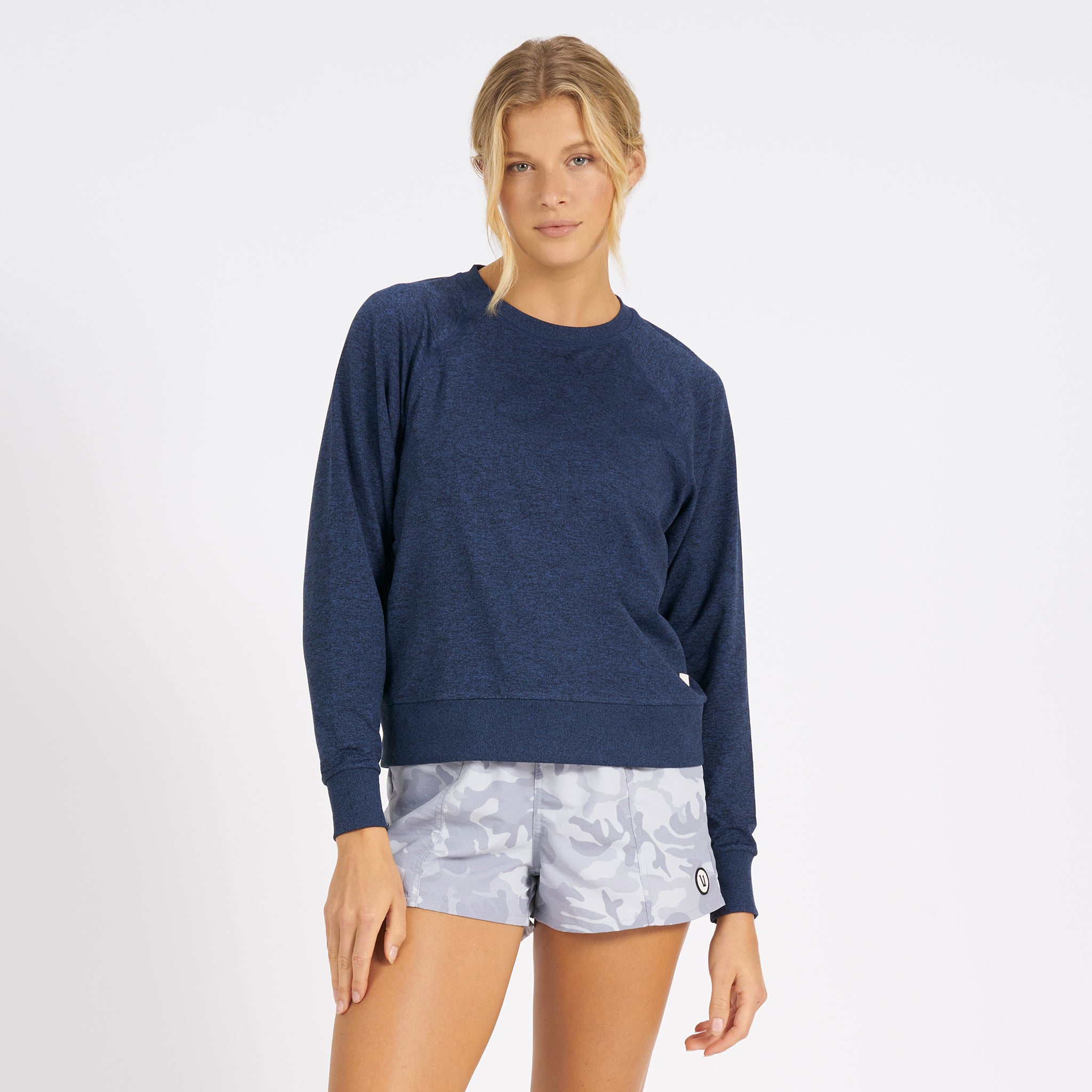 Long-Sleeve Halo Crew | Navy Heather