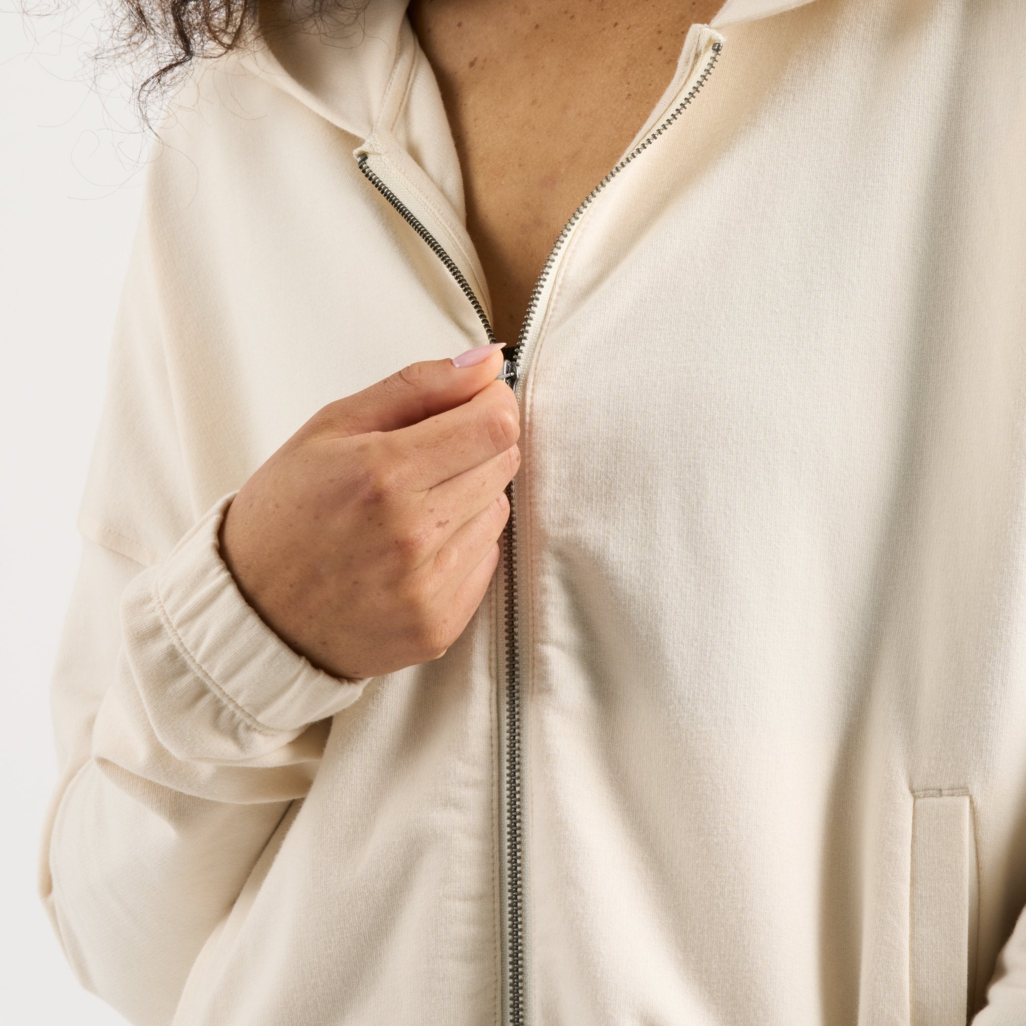 Laguna Zip Hoodie | Natural