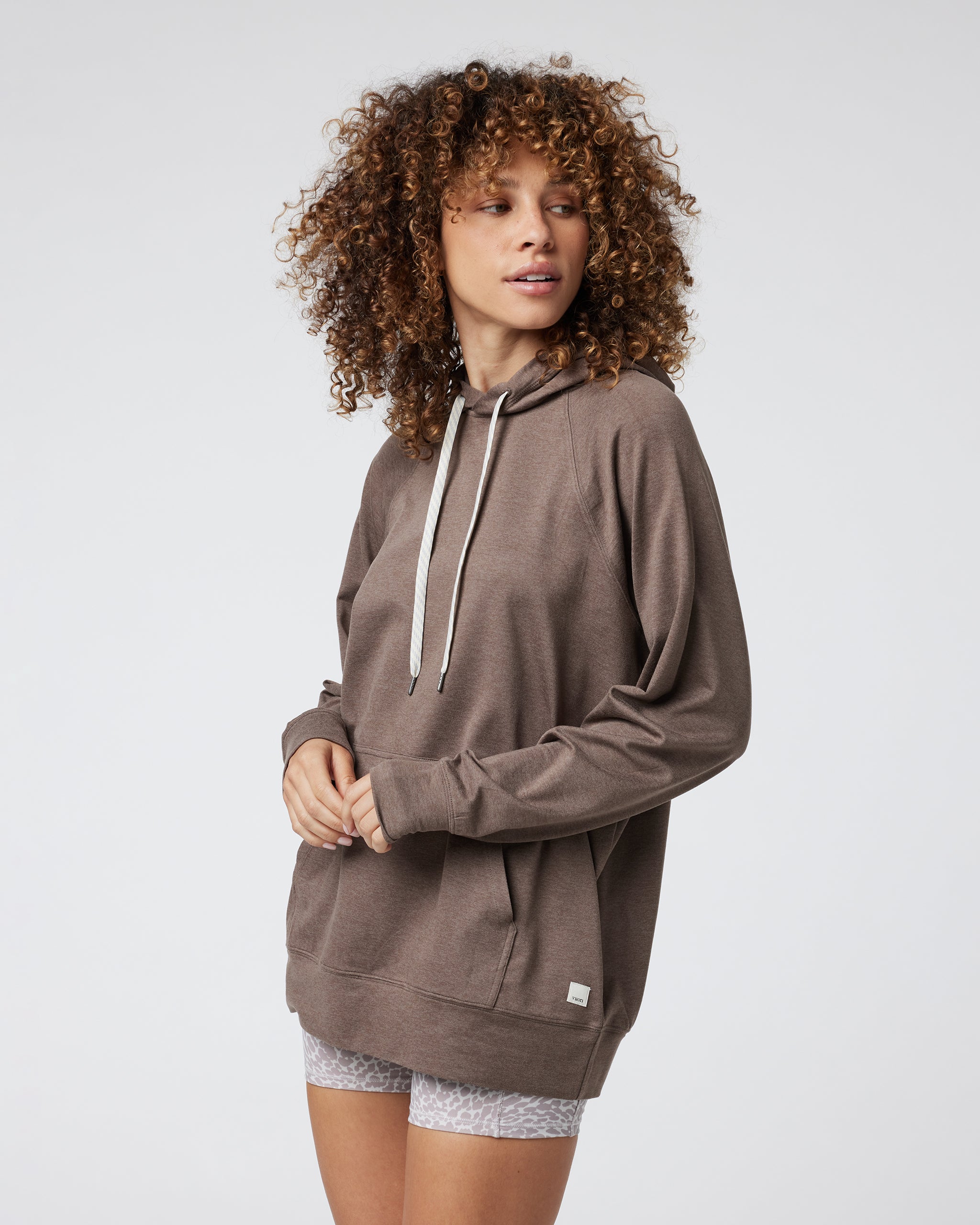Halo Oversized Hoodie | Fossil Heather - Image 2