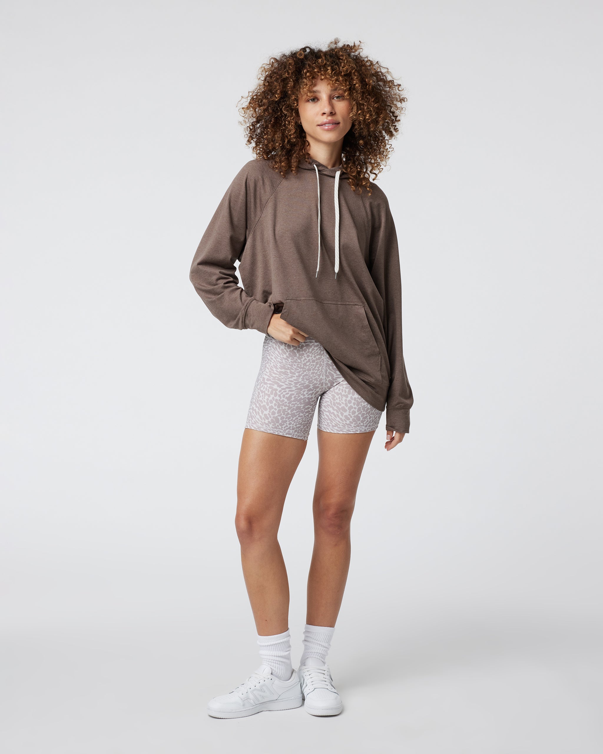 Halo Oversized Hoodie | Fossil Heather - Image 4