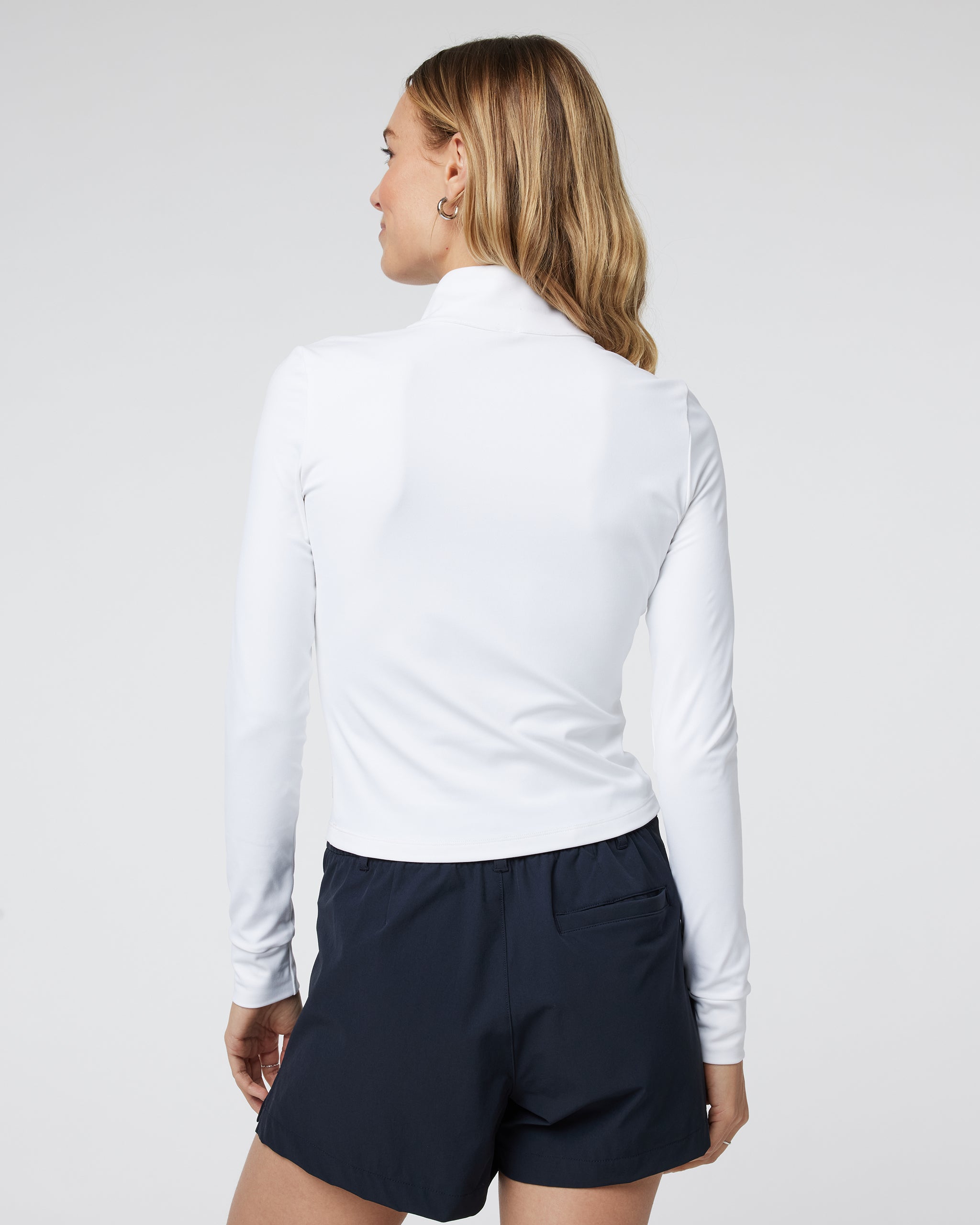Studio Half Zip | White - Image 3