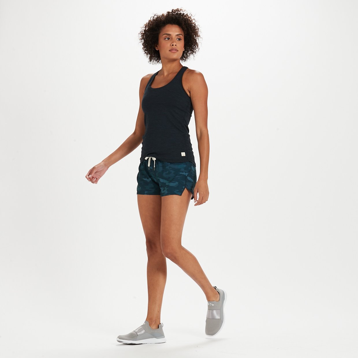 Clementine Short | Indigo Watercolor Camo - Image 4