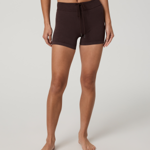 Pointelle Seamless Short 4 | French Roast