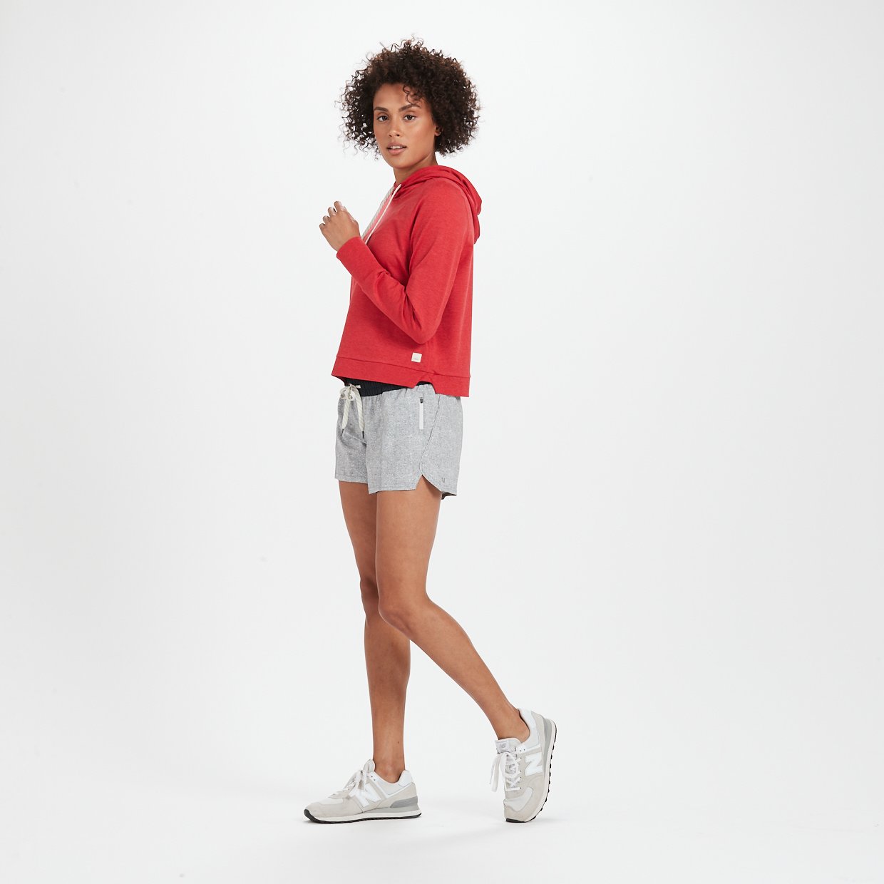 Clementine Short 4 | Grey Twill Texture - Image 4