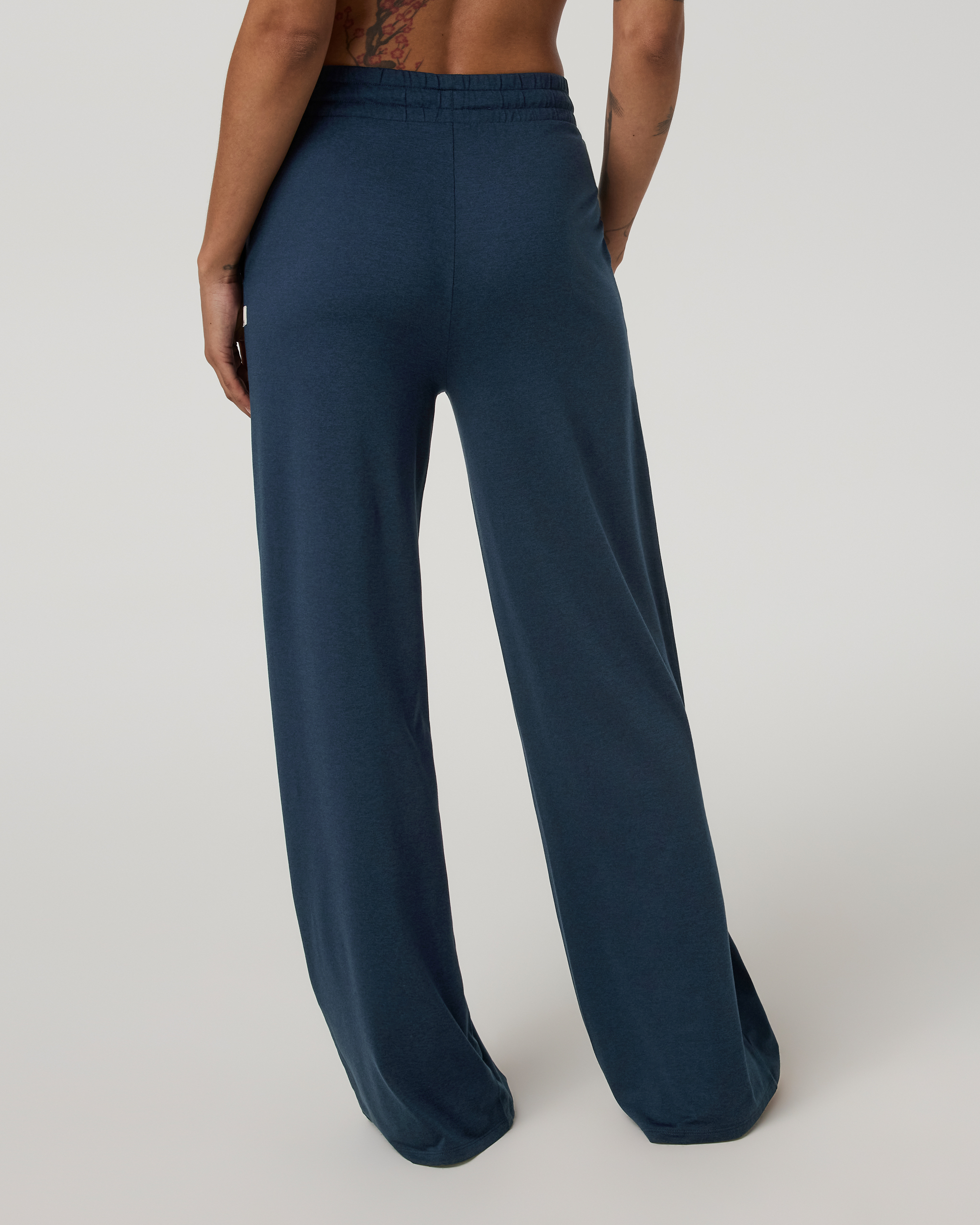 Halo Essential Wideleg Pant | Blue Coast Heather - Image 3