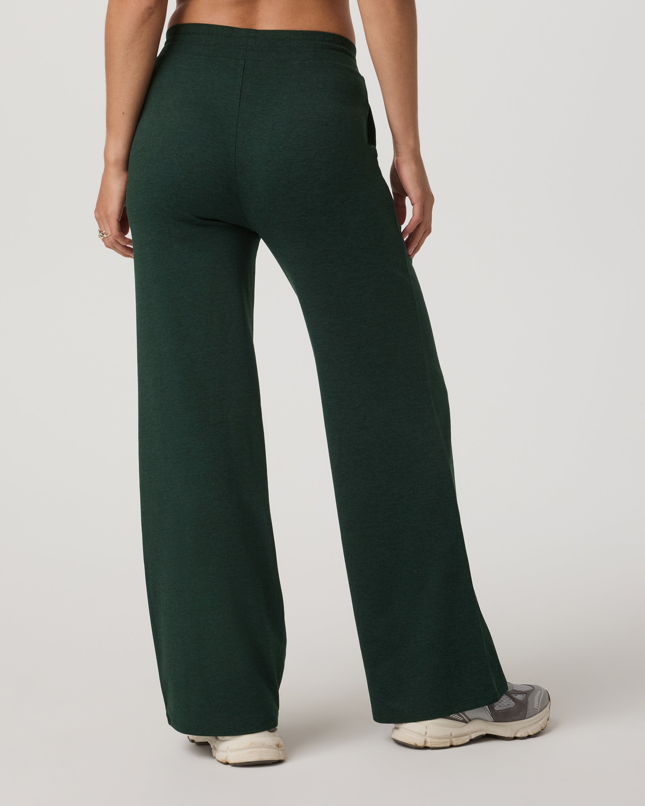 Halo Essential Wideleg Pant | Evergreen Heather - Image 3