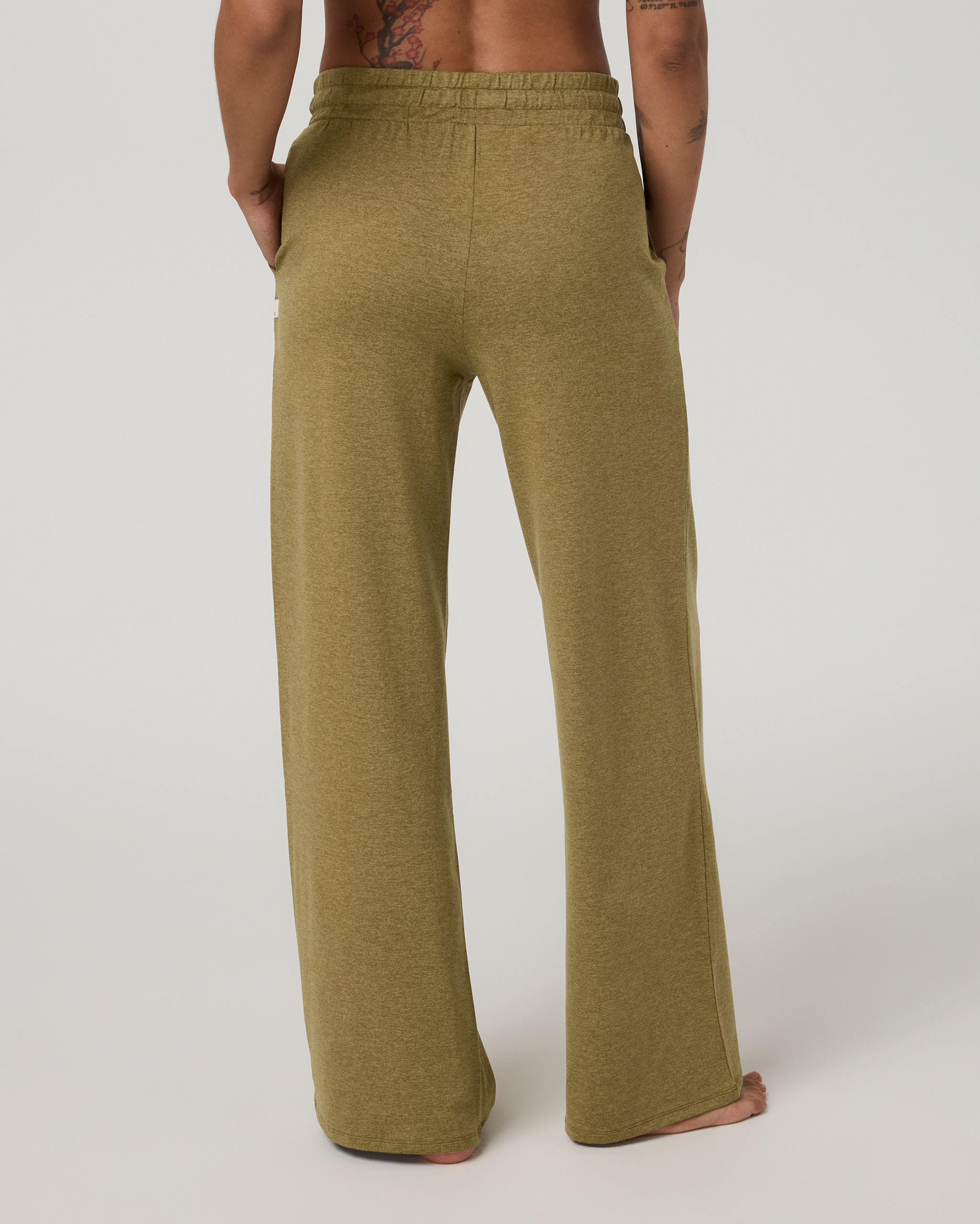 Halo Essential Wideleg Pant | Saguaro Heather - Image 3