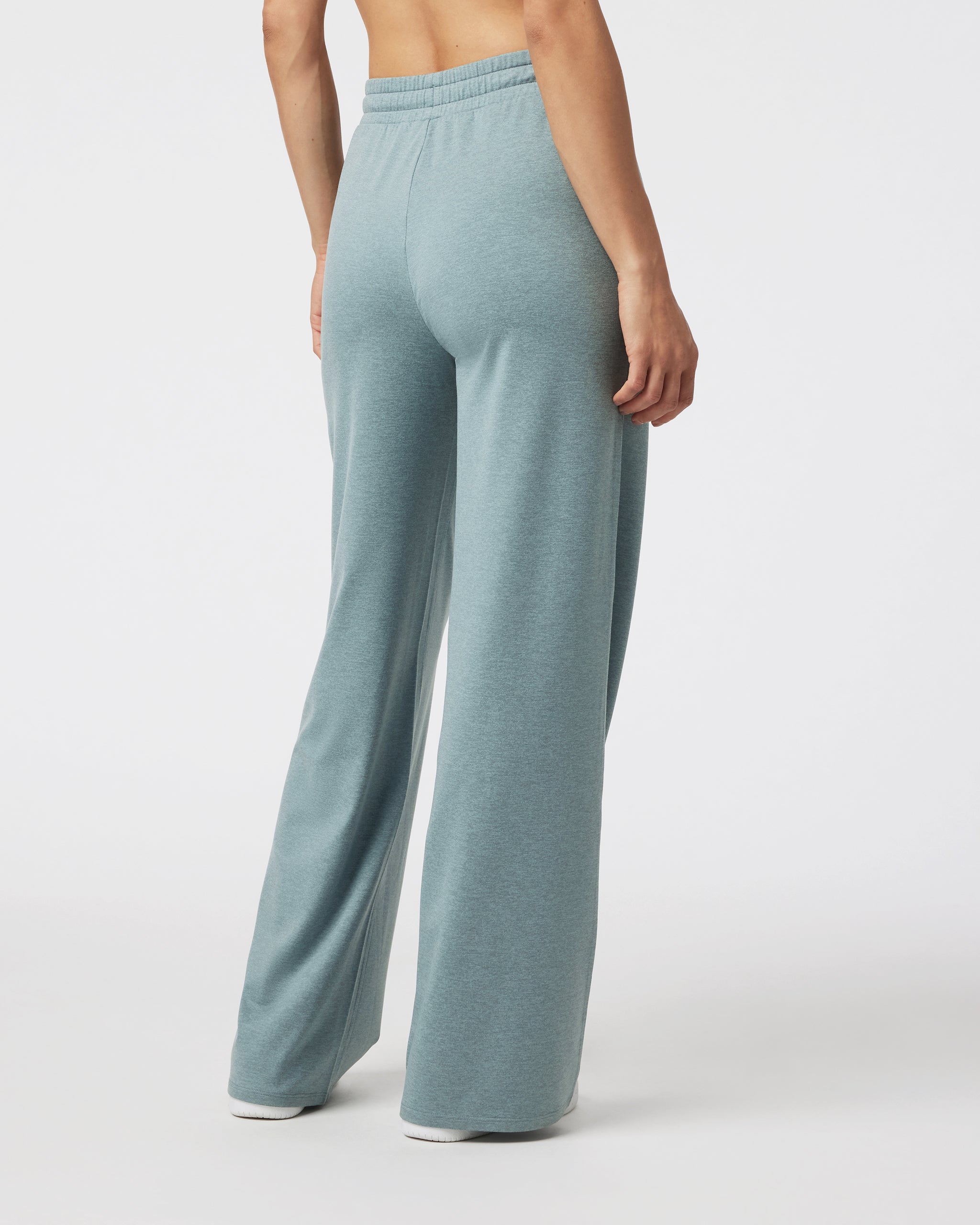 Halo Essential Wideleg Pant | Vintage Pistachio Heather - Image 3