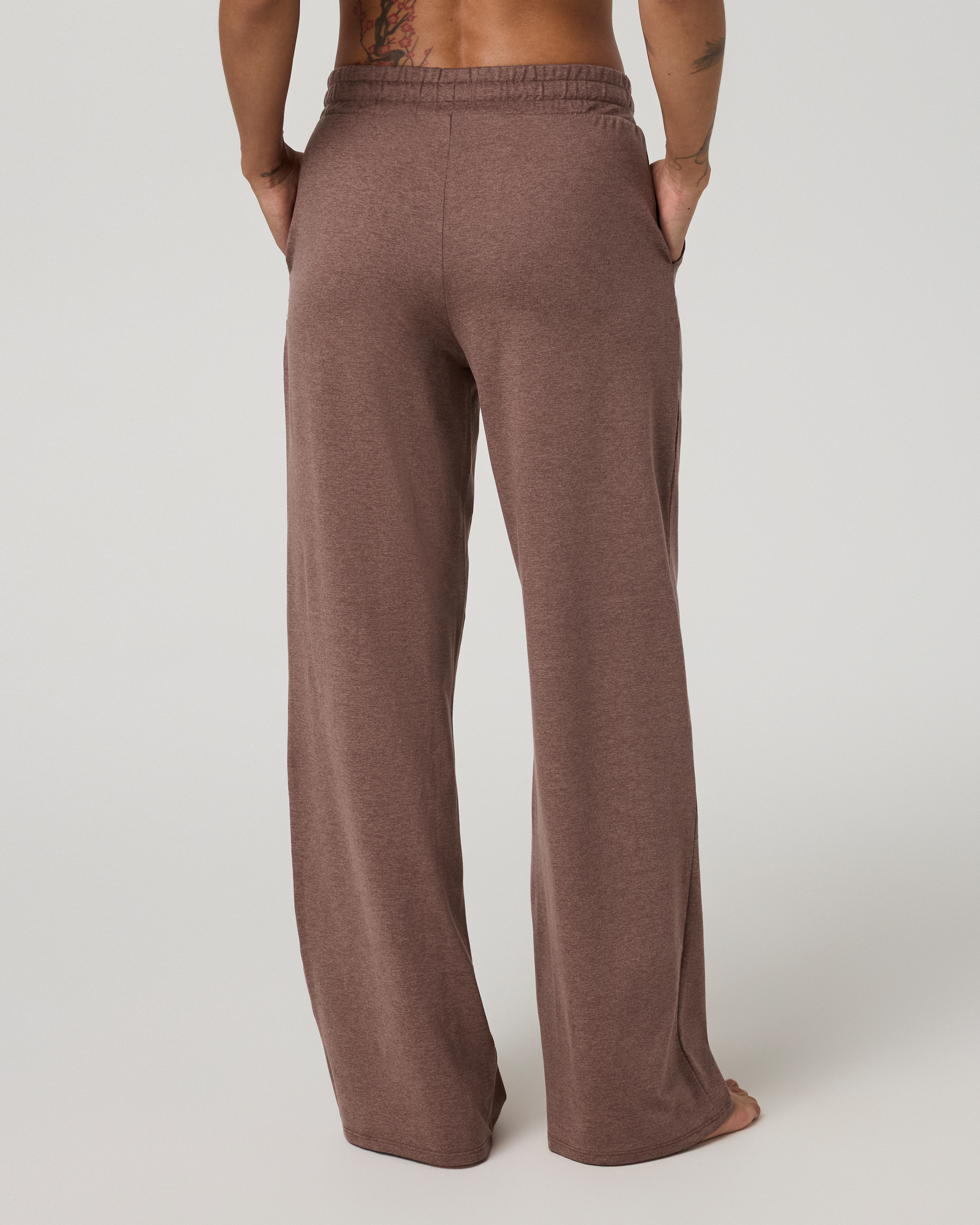 Halo Essential Wideleg Pant | Sable Heather - Image 3