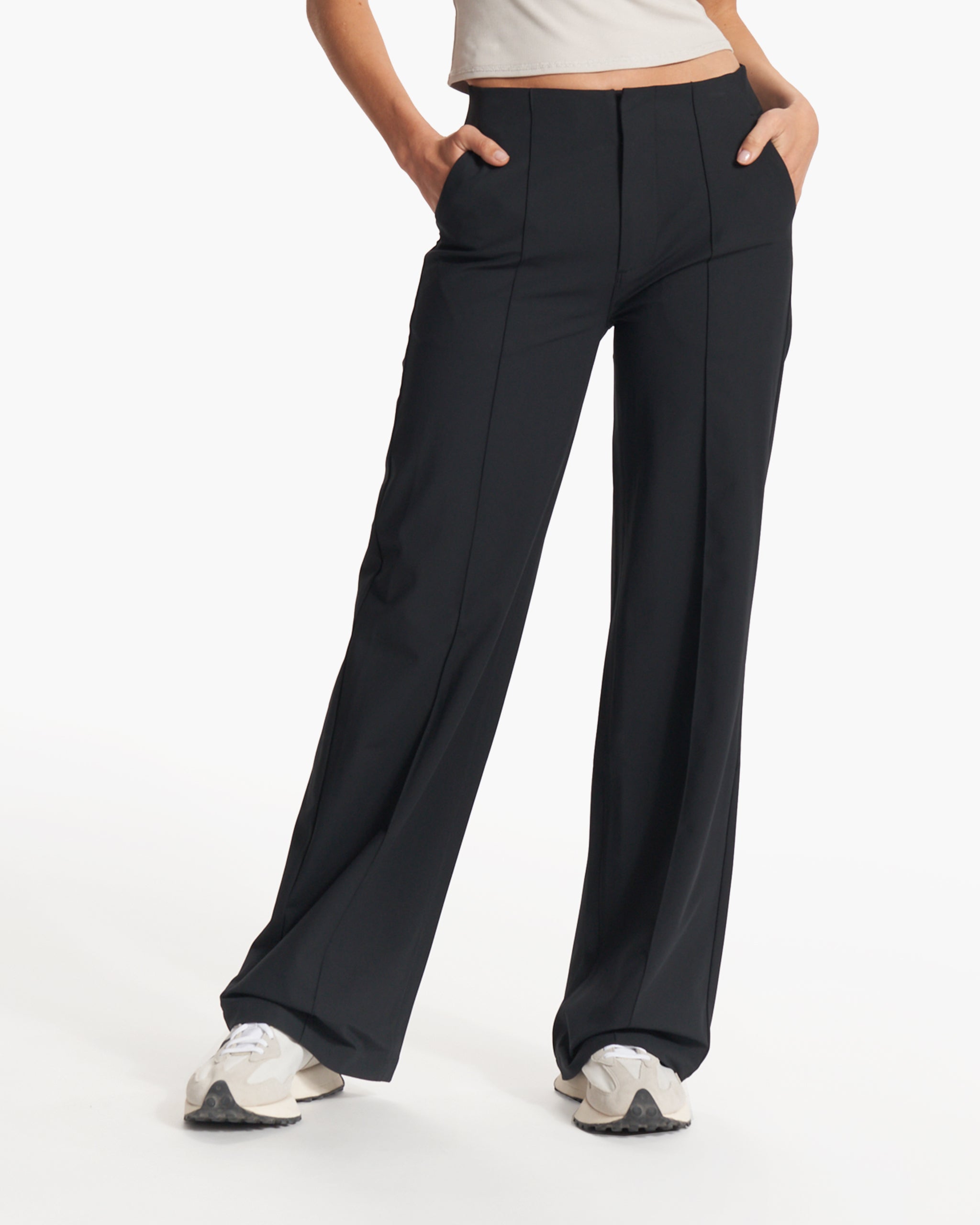 Womens Vuori Meta™ Wideleg Pant | Black