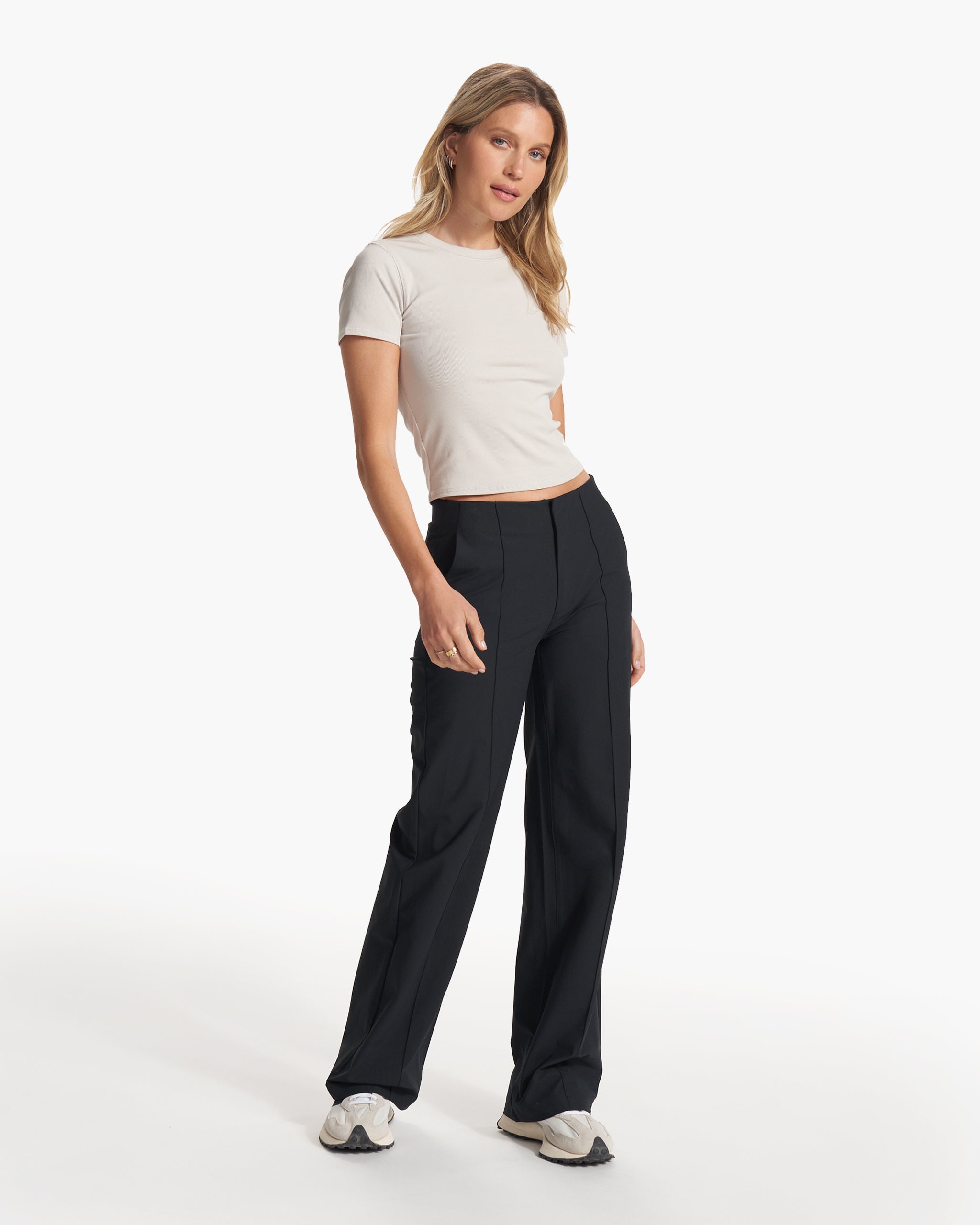 Womens Vuori Meta™ Wideleg Pant | Black - Image 5