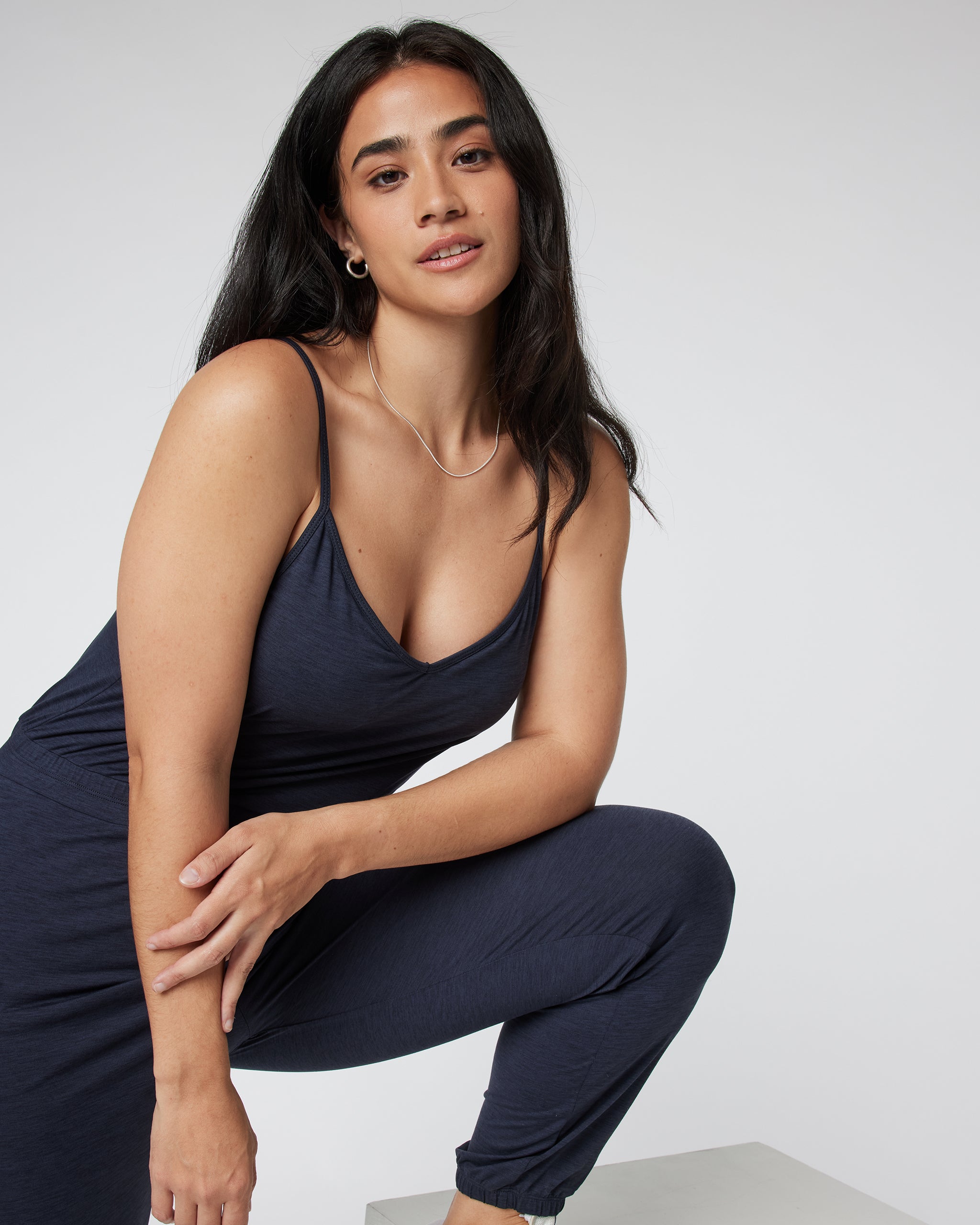 Lux Jogger Jumpsuit | Midnight Heather - Image 6