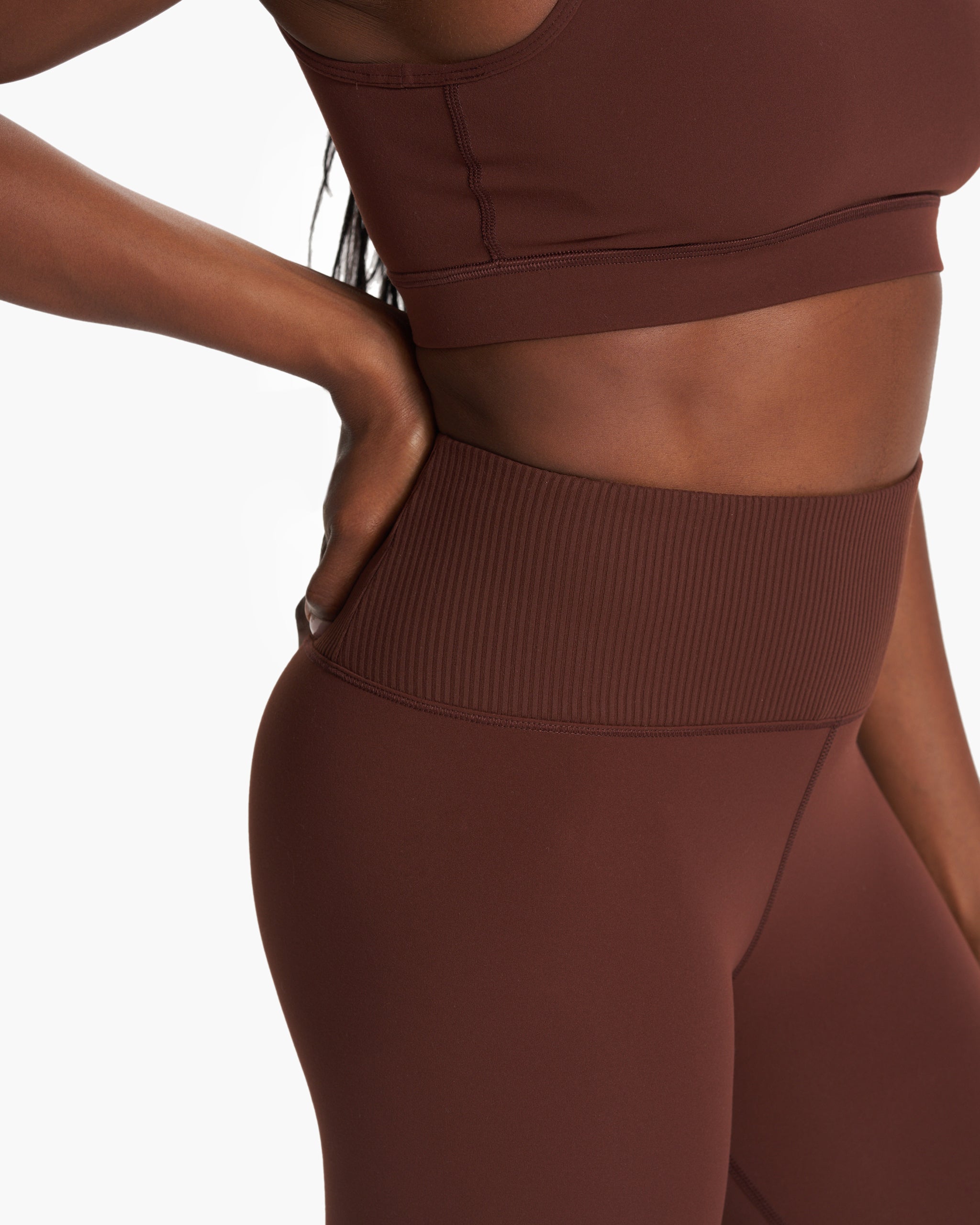 Rib Studio Legging | Mulberry - Image 3