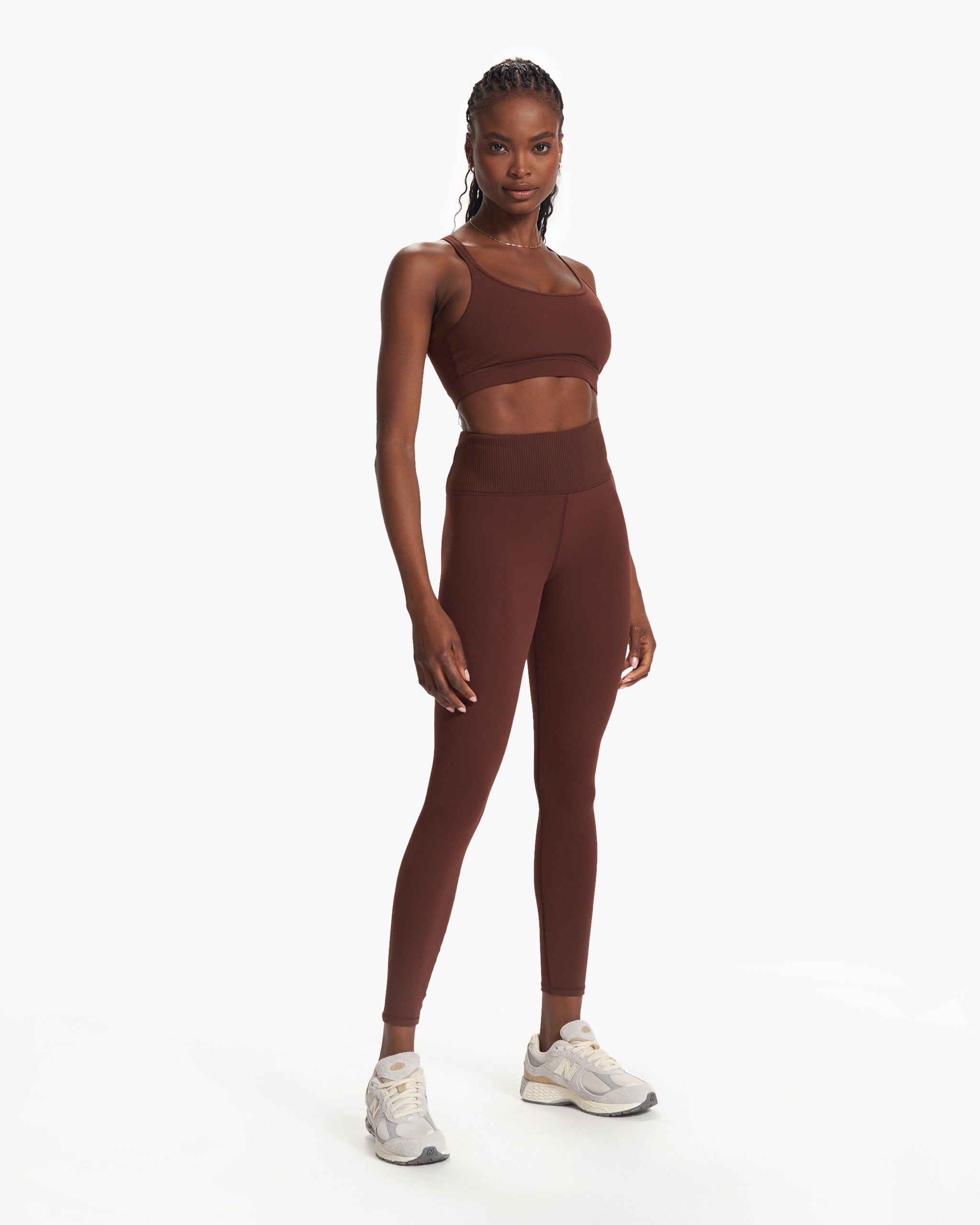 Rib Studio Legging | Mulberry - Image 2